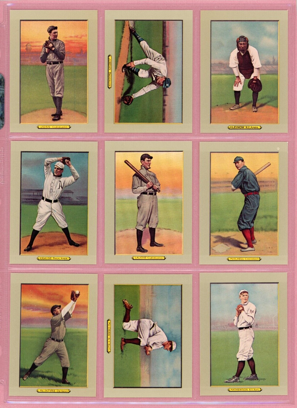 1982 Galasso Turkey Red Reprints Complete Set of 100 Baseball Cards NM