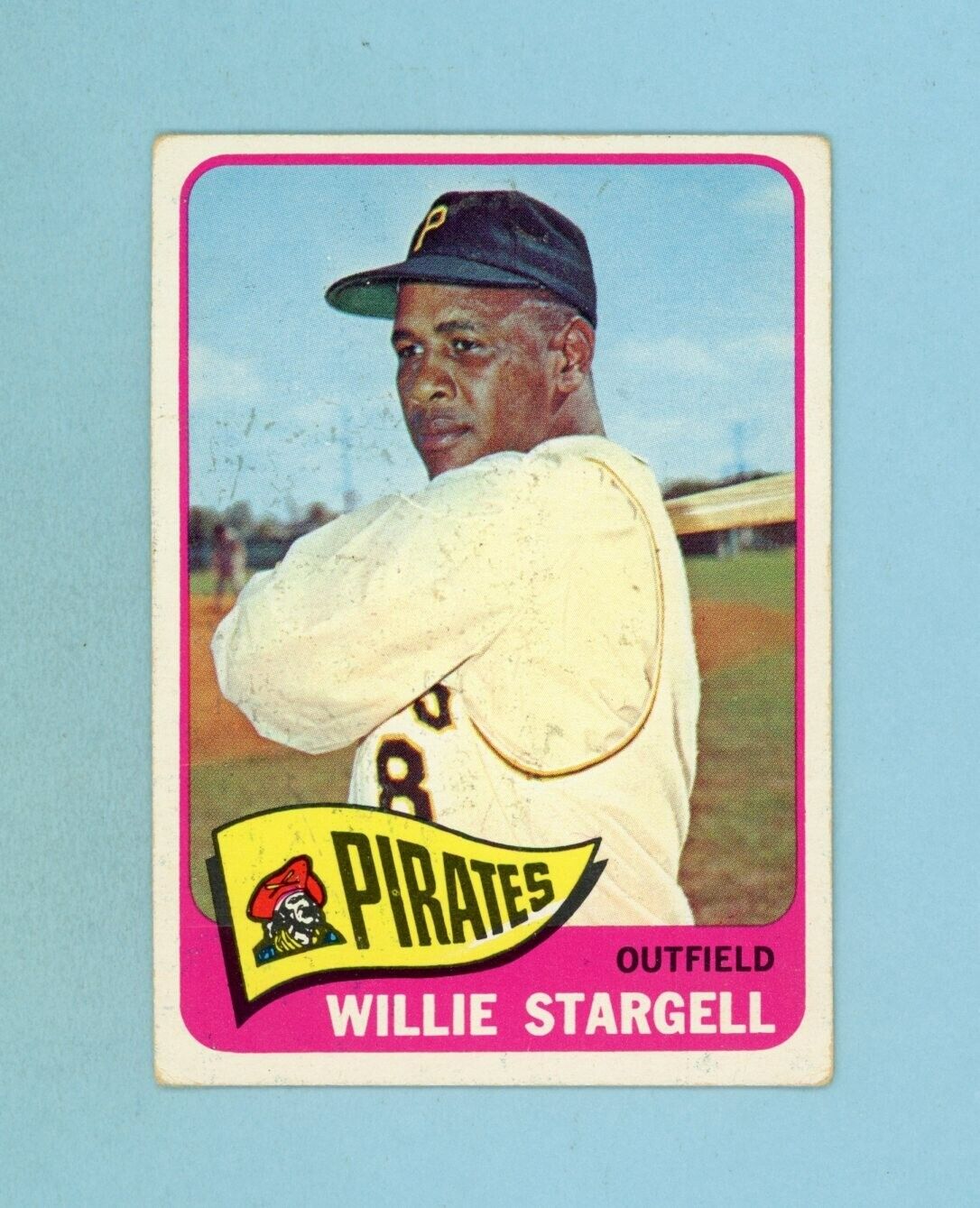 1965 Topps #377 Willie Stargell Pittsburgh Pirates Baseball Card VG+ lwls