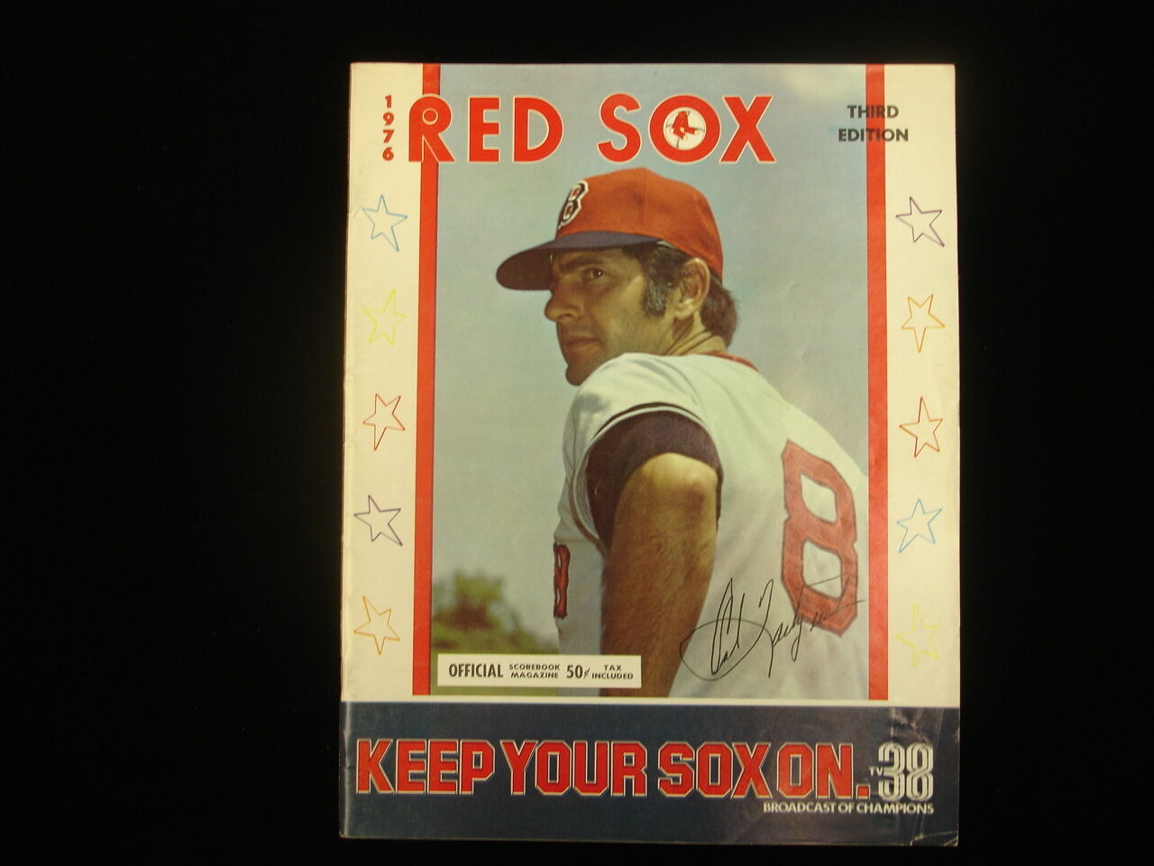 1976 Texas Rangers @ Boston Red Sox Program