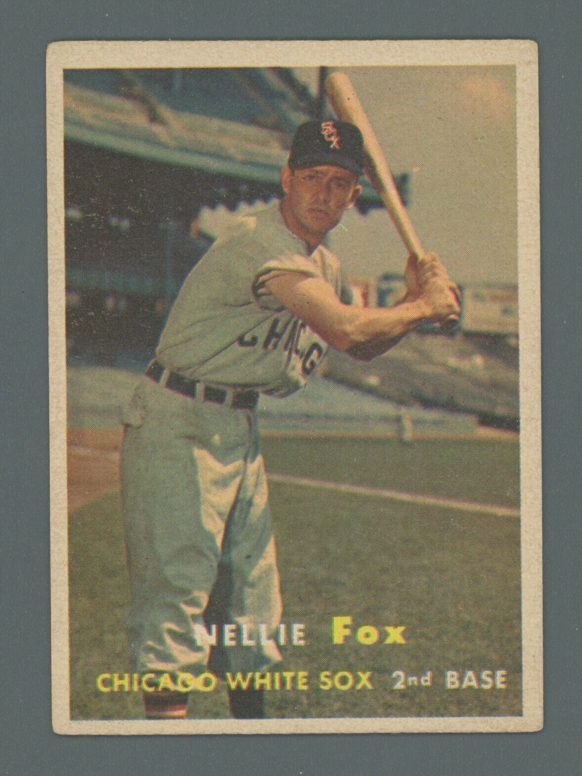 1957 Topps #38 Nellie Fox Chicago White Sox Baseball Card Vg/Ex