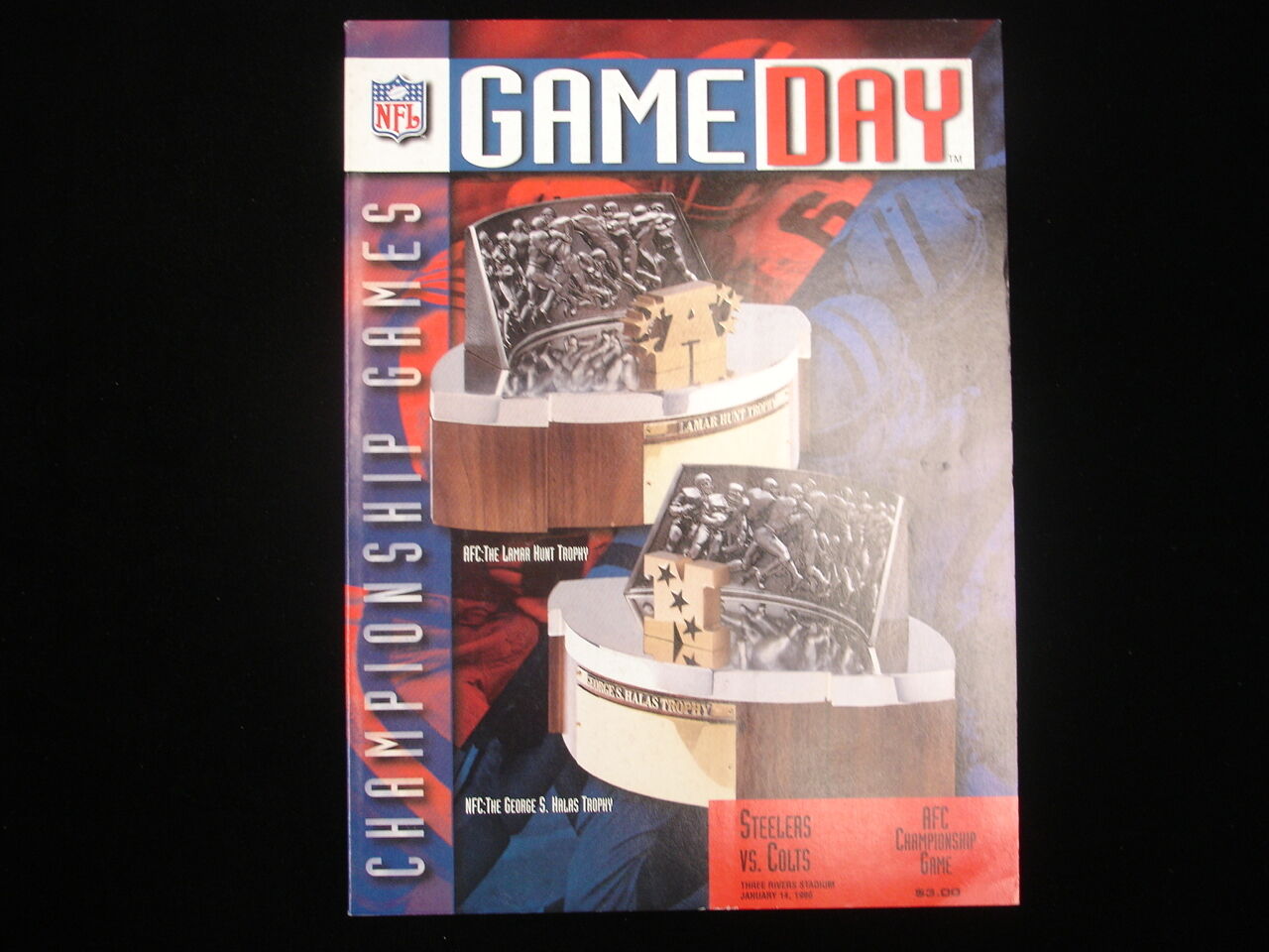 January 14, 1996 Pitts. Steelers vs. Indianapolis Colts AFC Championship Program