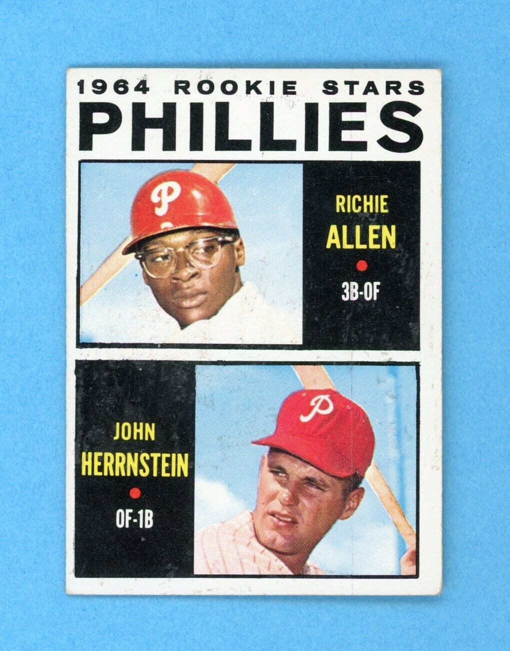 1964 Topps #243 Richie Allen Phila Phillies Rookie Baseball Card Vg/Ex lht pt ln