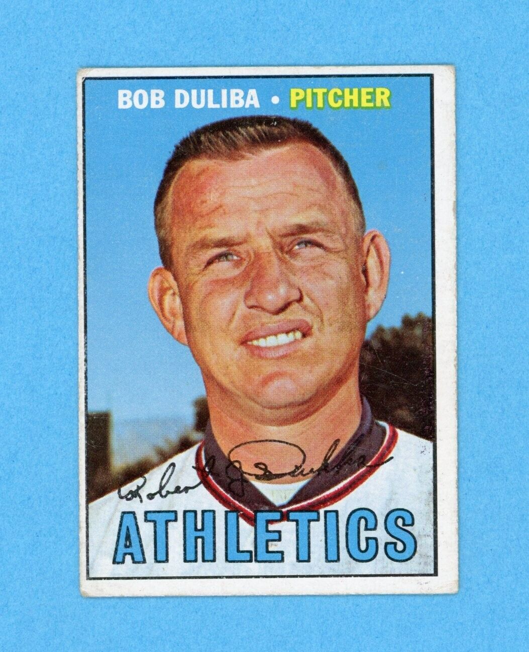 1967 Topps #599 Bob Duliba K C Athletics High Number Baseball Card Vg/Ex