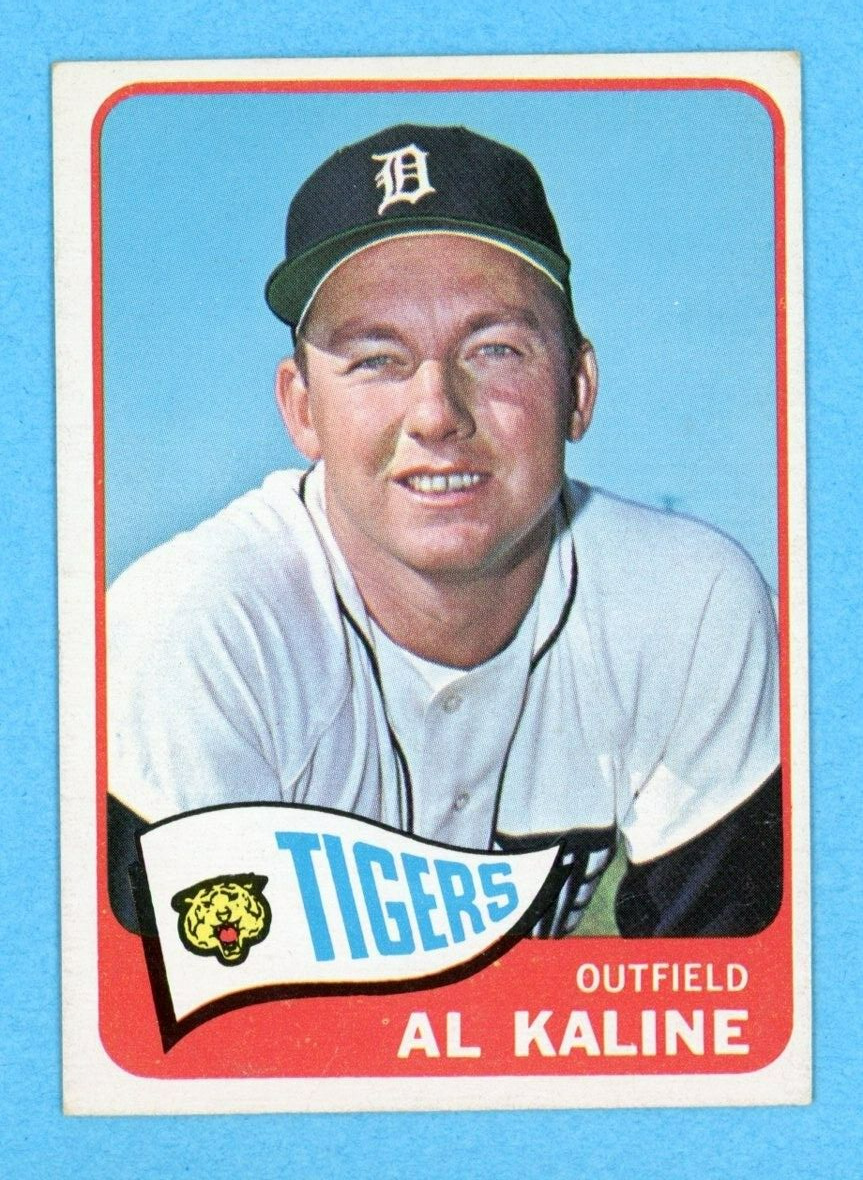 1965 Topps #130 Al Kaline Detroit Tigers Baseball Card EX+ app wrks/scrs