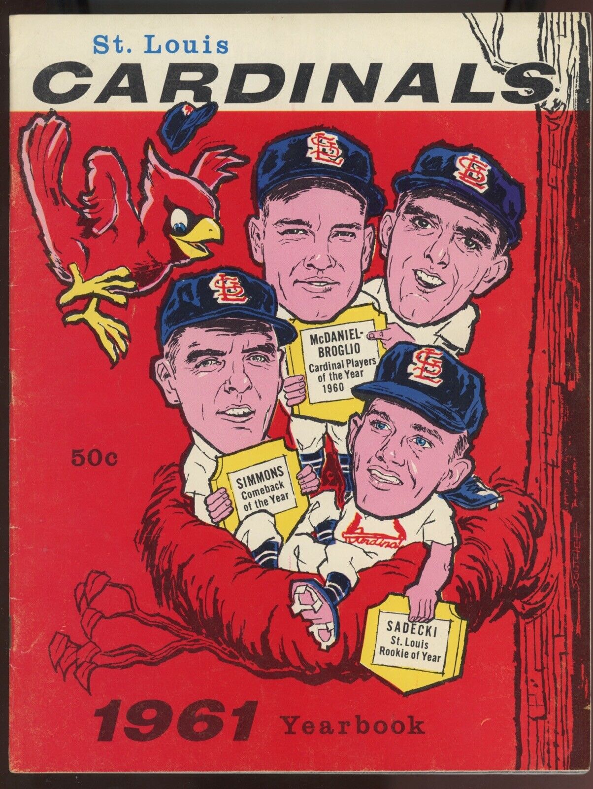 1961 St. Louis Cardinals Yearbook • Intact