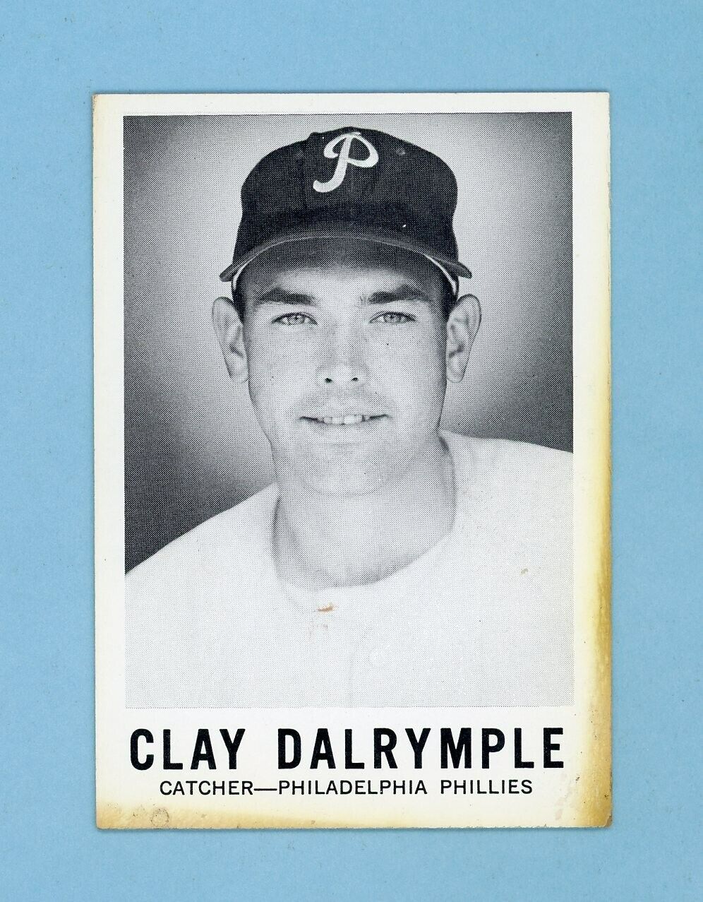 1960 Leaf #143 Clay Dalrymple Phila Phillies High Number Baseball Card E/E+ str