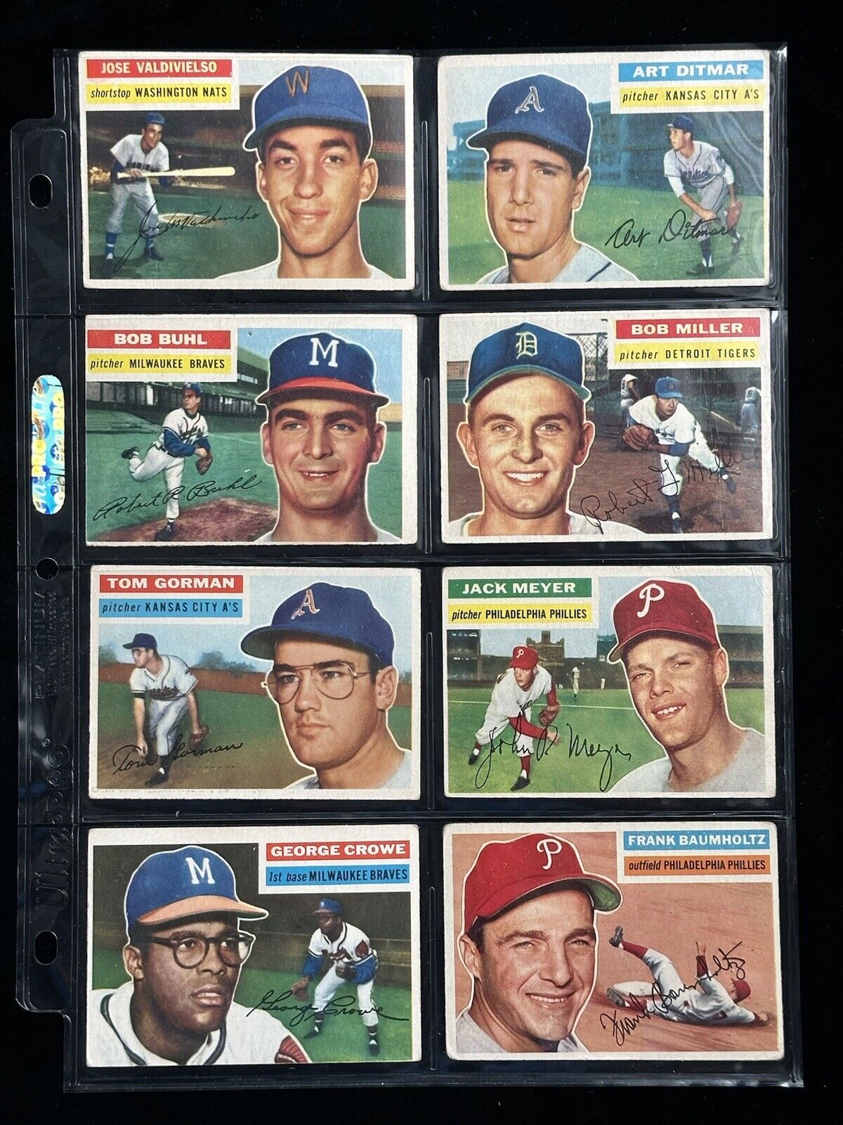 1956 Topps Baseball Starter Set Lot of 48 Different Gray Backs Overall VG/VG-EX