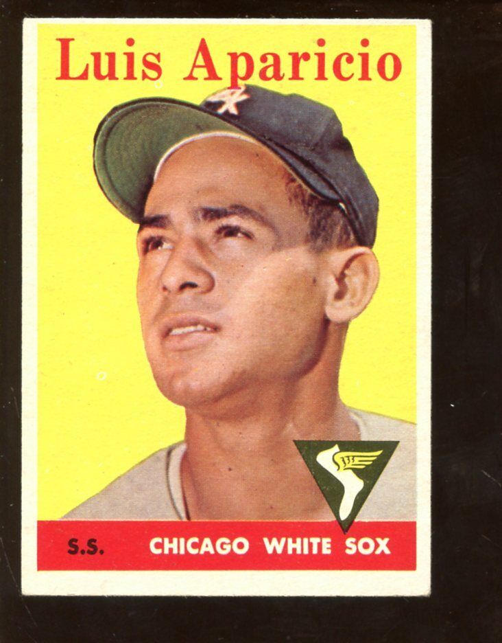 1958 Topps Baseball Card LOW #10 HOFER Luis Aparicio EX+ OC