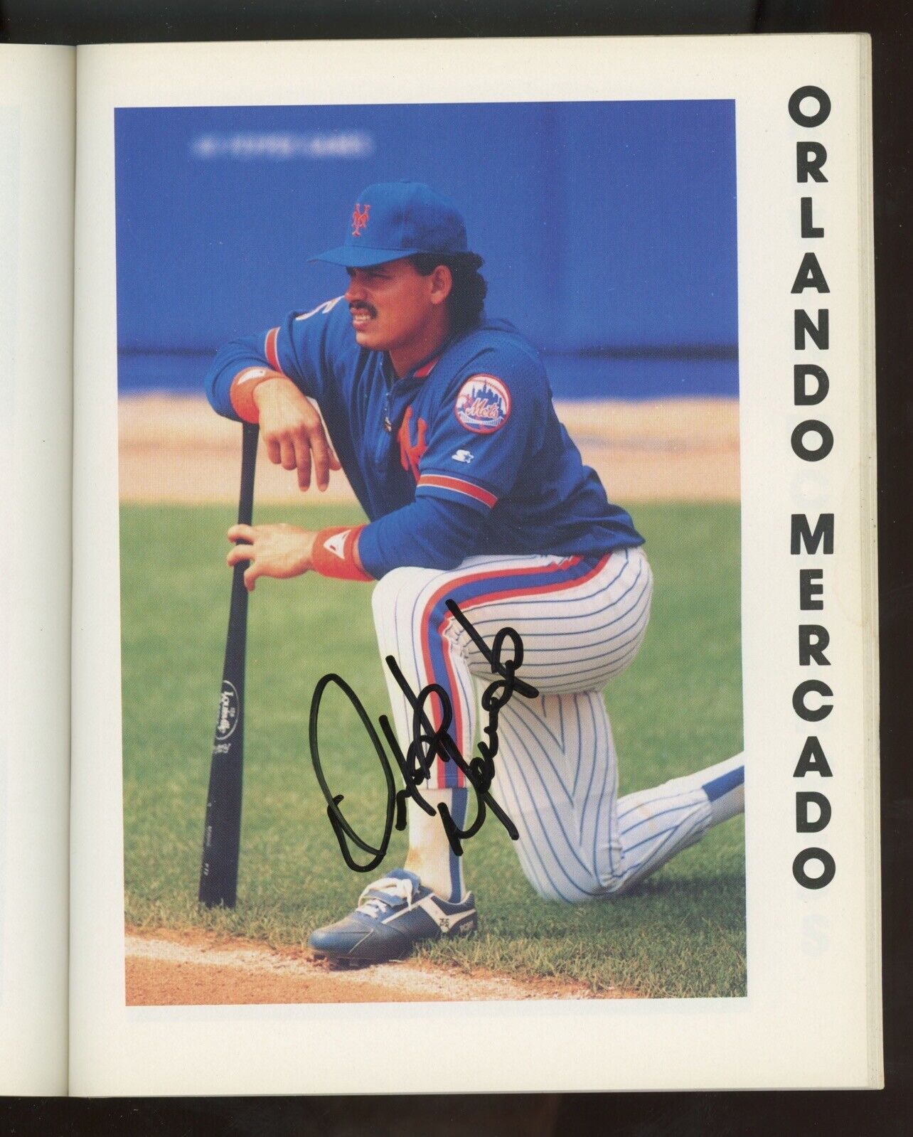 1990 NY Mets Photo Album 6" x 7.5" Book • Carreon & Mercado Autos w B&E Hologram