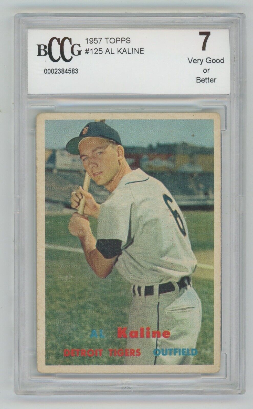 Al Kaline 1957 Topps #125 • BCCG 7 VG+