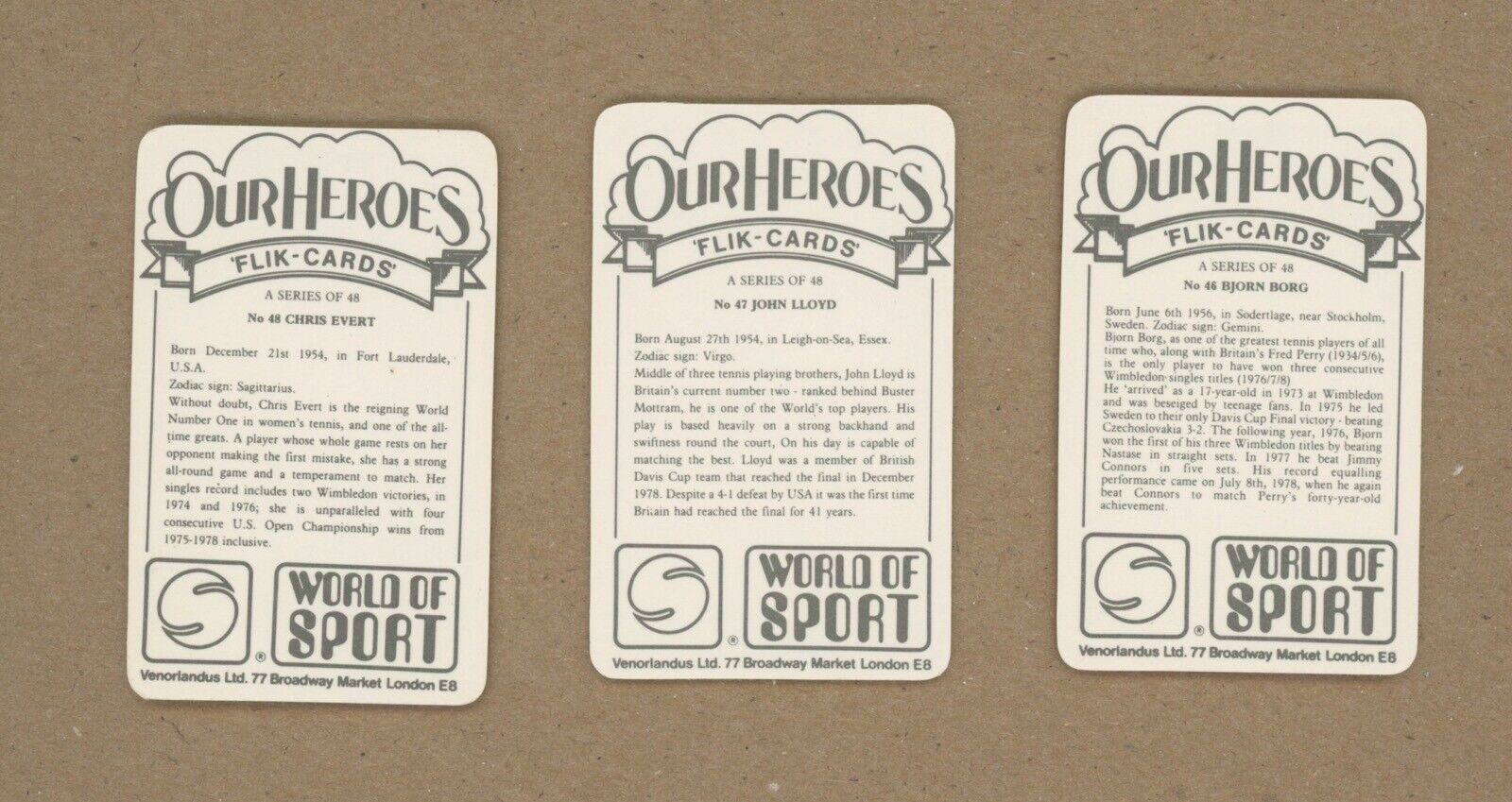 1979 "Our Heroes" Sports Set of 48 • Ali, Pele, Nicklaus, etc.