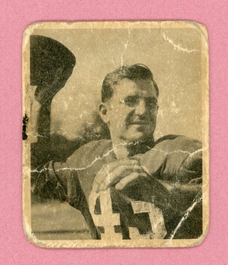 1948 Bowman #22 Sammy Baugh Washington Redskins Rookie Football Card Low Grade