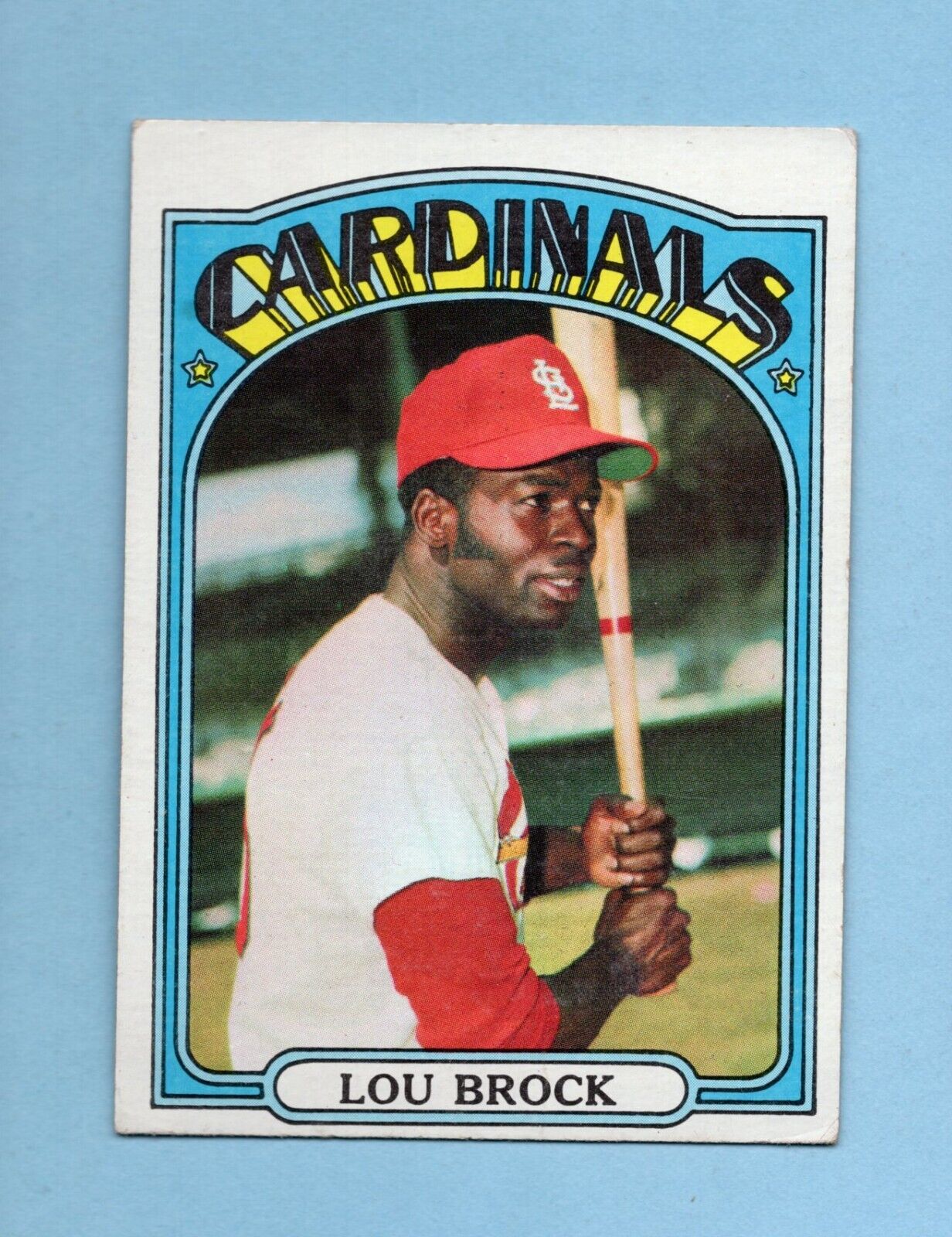 1972 Topps #200 Lou Brock St. Louis Cardinals Baseball Card EX