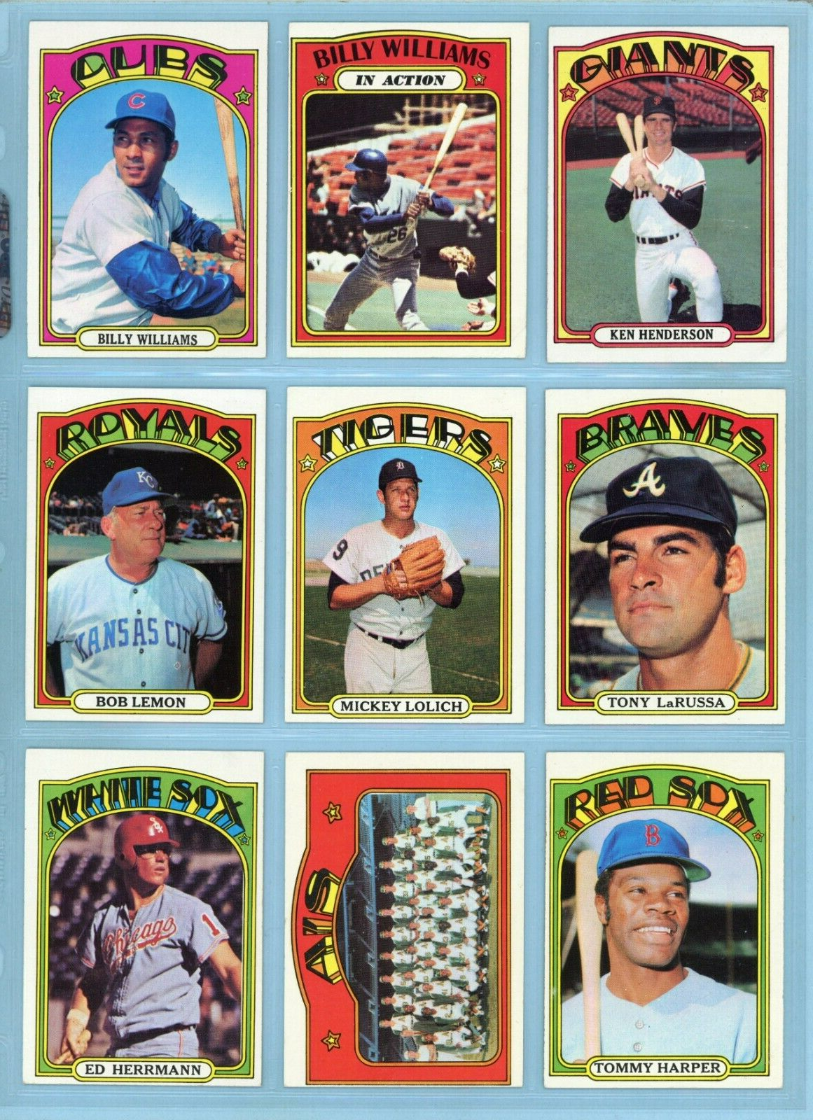 1972 Topps Baseball Starter Set Lot of 452 Different (#1-525 range w/ Stars) EM