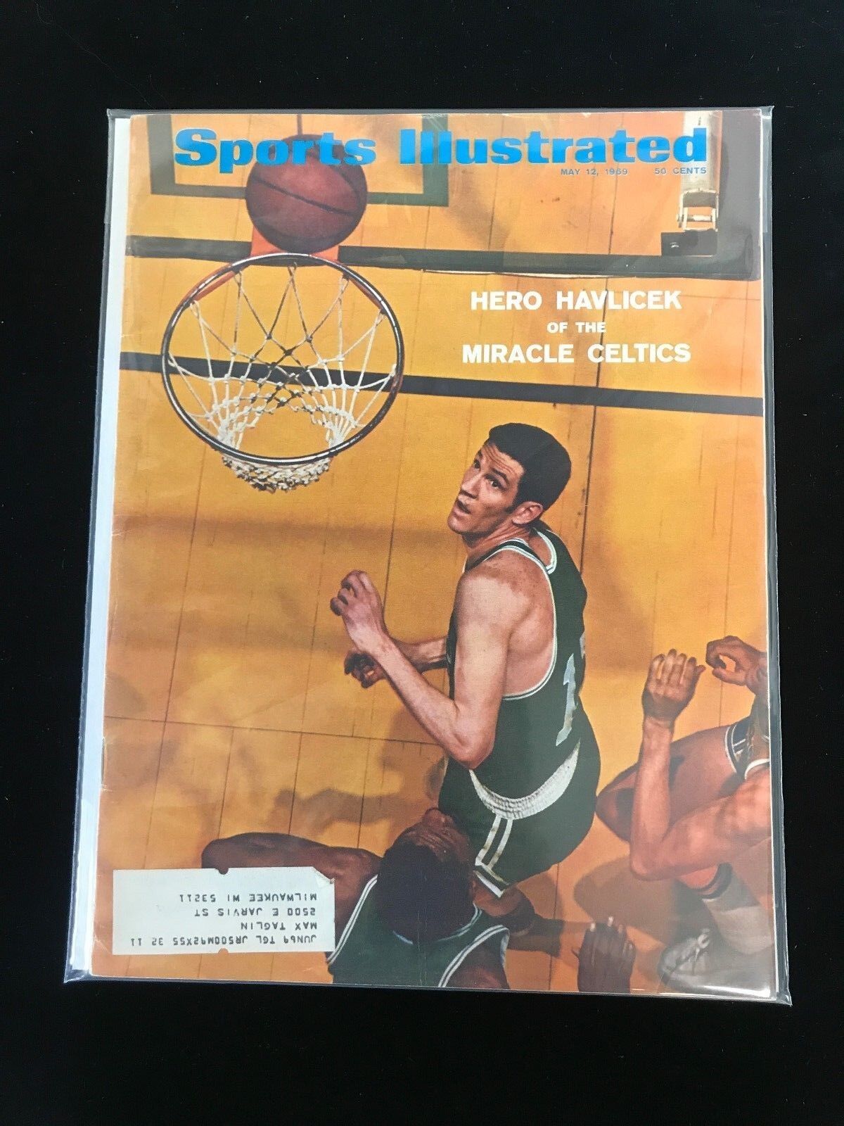 May 12, 1969 Sports Illustrated Complete Magazine-John Havlicek CELTICS EX+