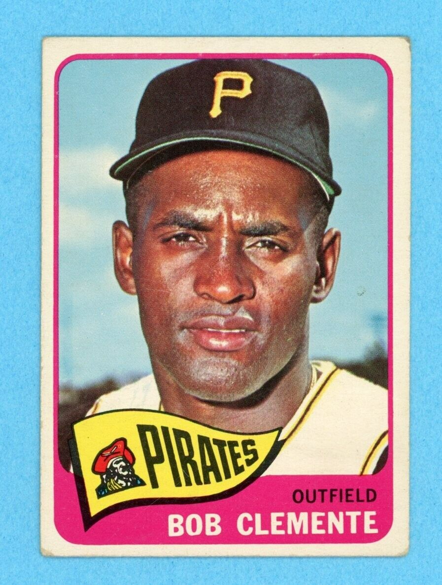 1965 Topps #160 Roberto Clemente Pittsburgh Pirates Baseball Card VG+