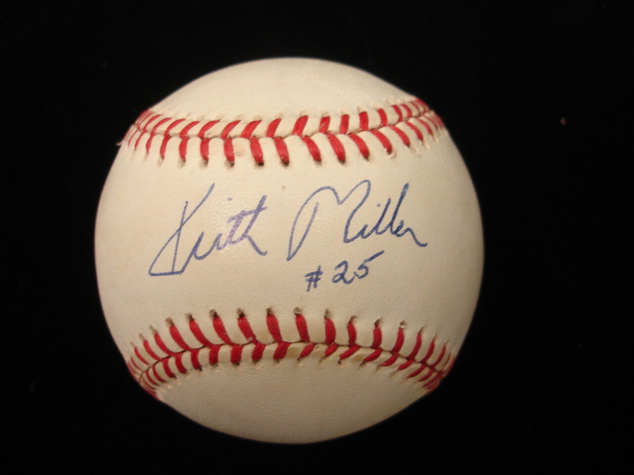 Keith Miller #25 Autographed NL Baseball