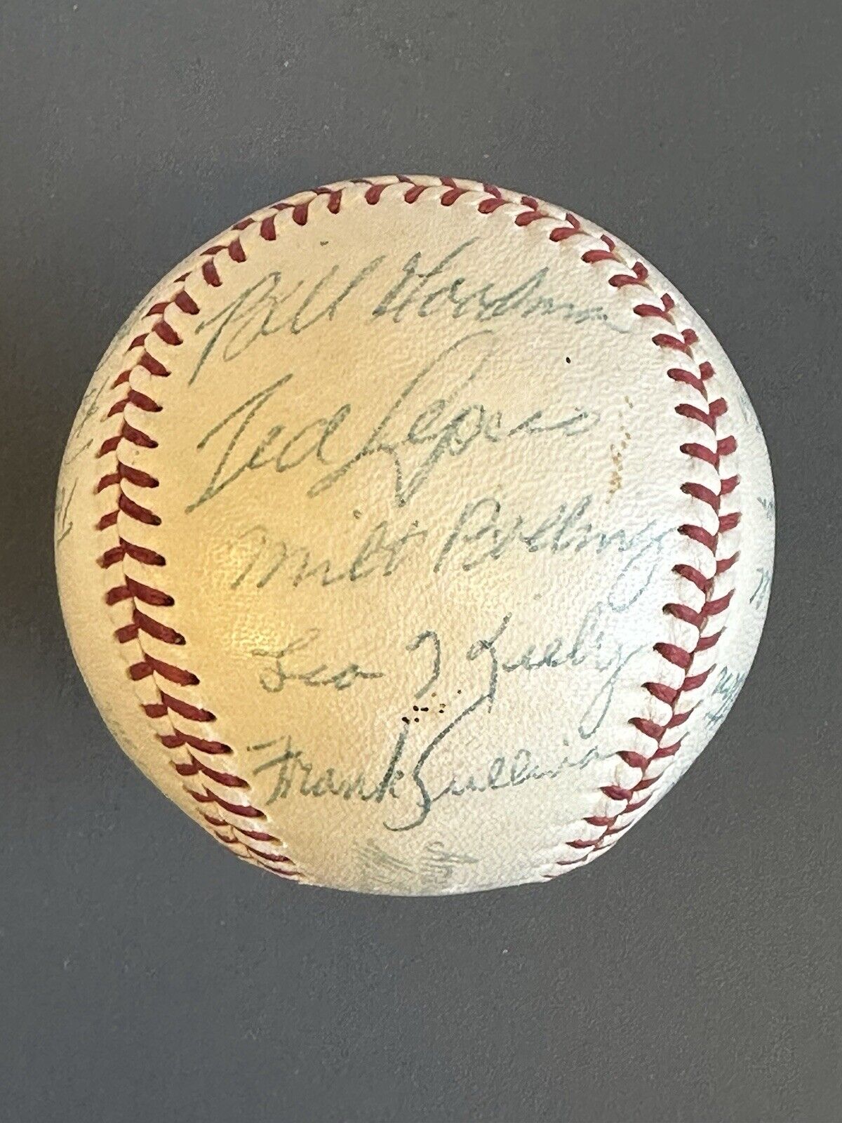 1955 Boston Red Sox Team Signed Official AL Baseball 20 sig w/ Ted Williams - NM