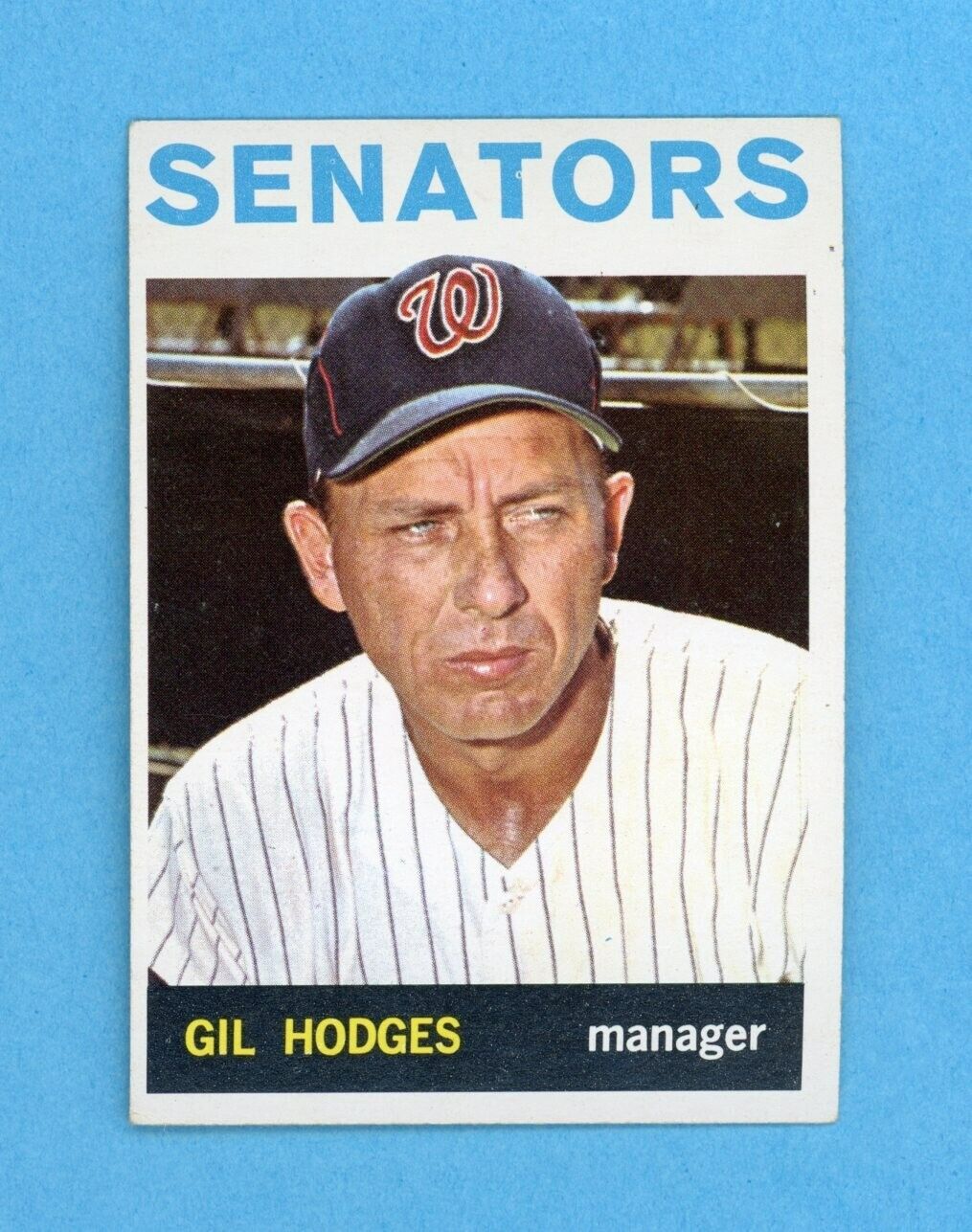 1964 Topps #547 Gil Hodges Washington Senators High Number Baseball Card E+-E++