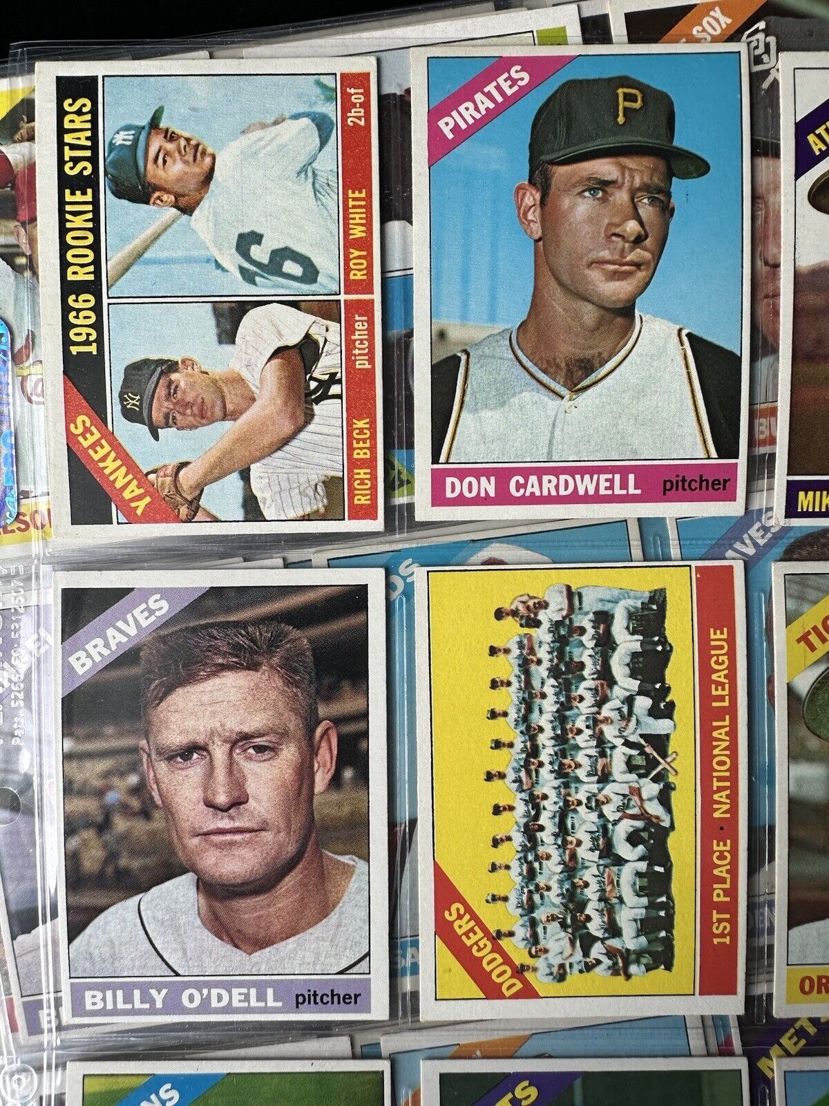 1966 Topps Baseball Starter Set / Lot of 279 Different w/ Semi-Stars   Solid EX