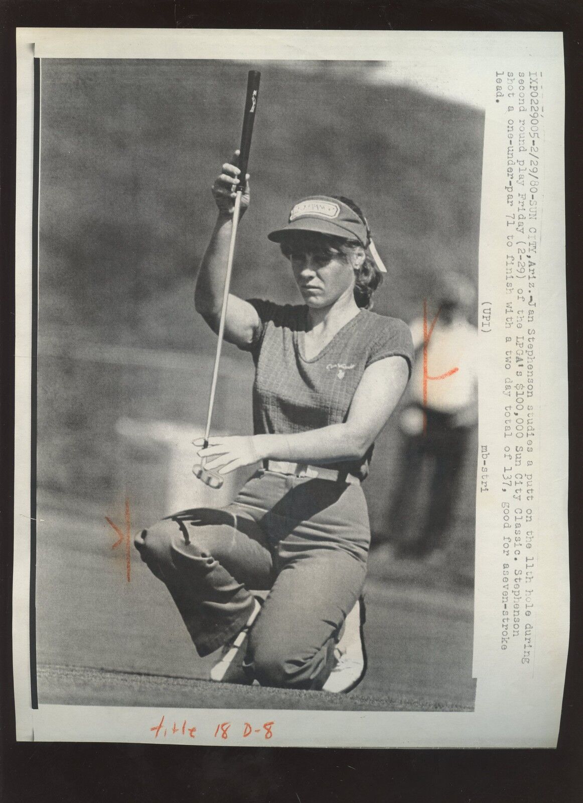 Original Feb 29 1980 Jan Stephenson Golf  Wire Photo