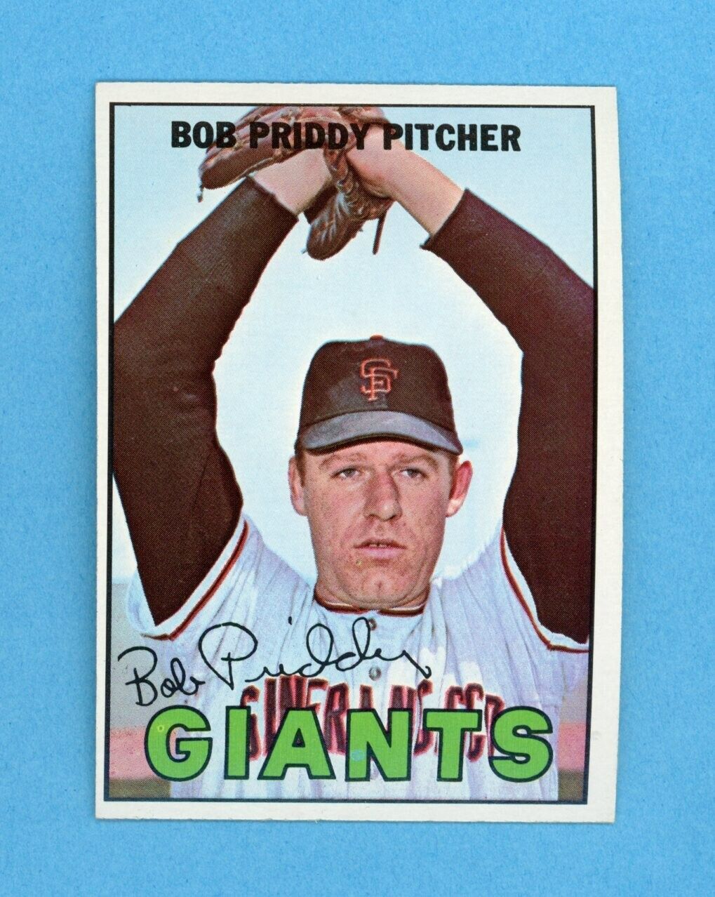 1967 Topps #26 Bob Priddy San Fran Giants Baseball Card NM o/c no trade vari