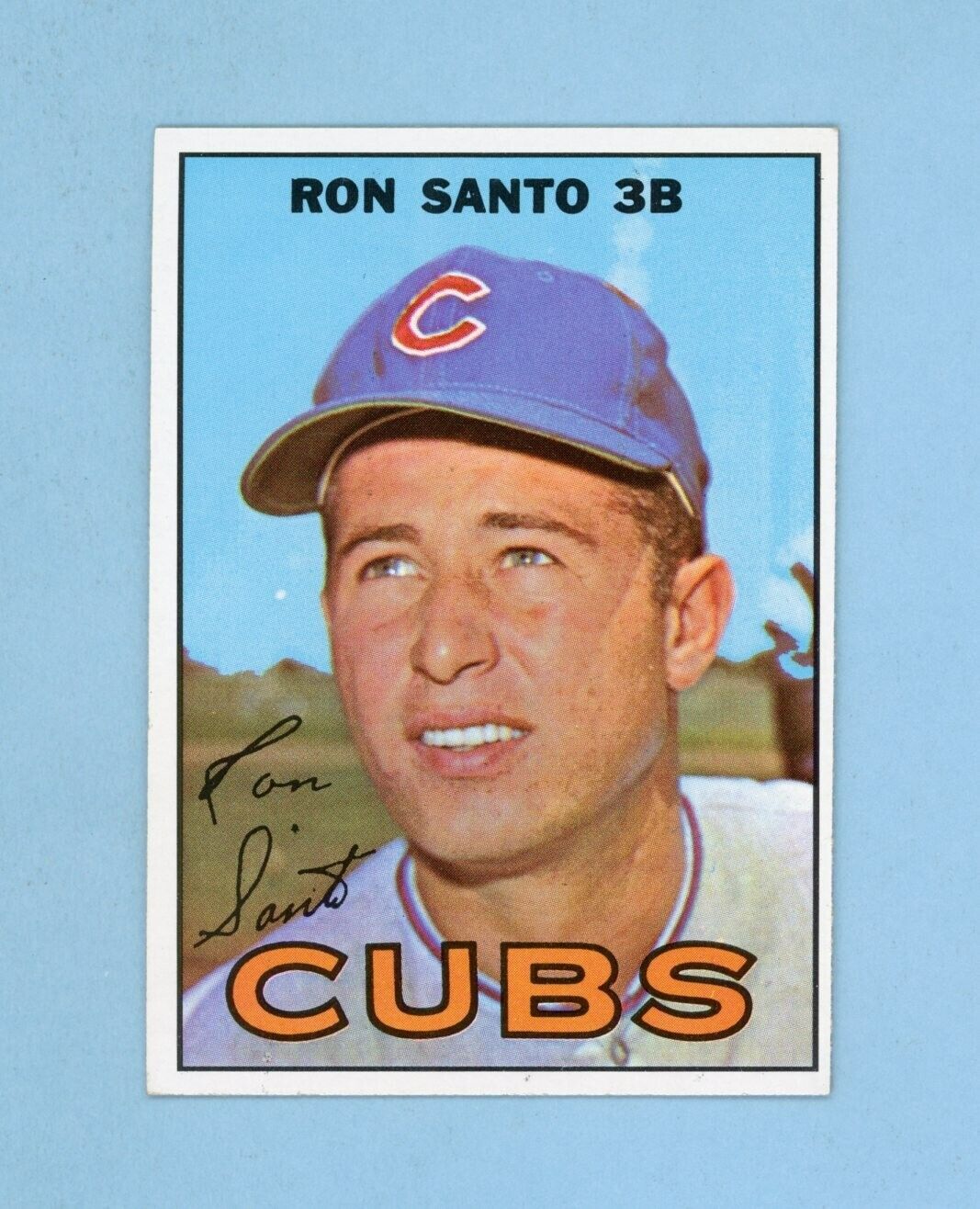 1967 Topps #70 Ron Santo Chicago Cubs Baseball Card NM