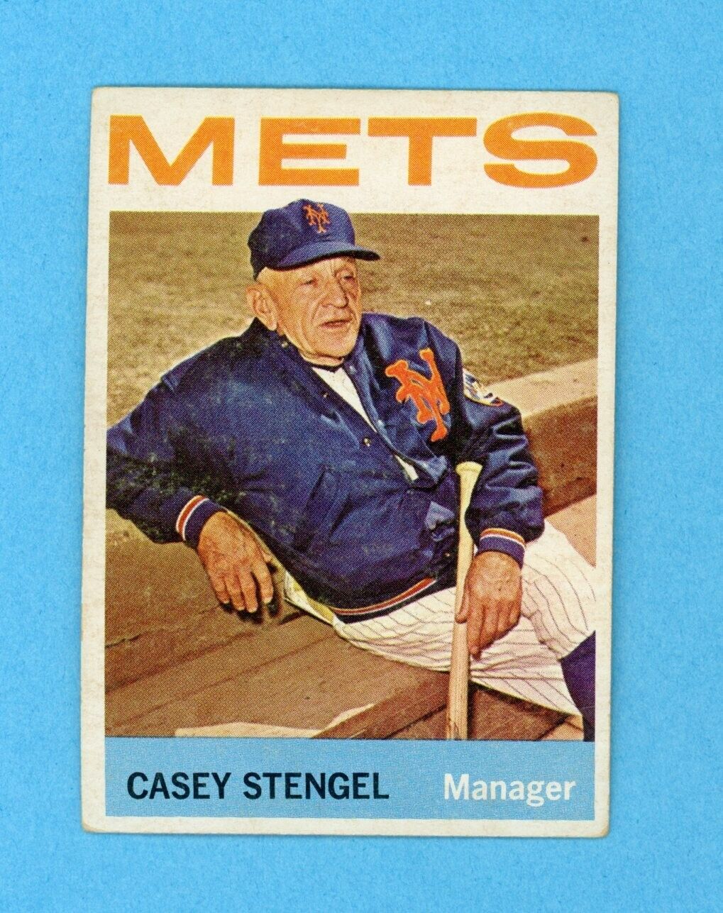 1964 Topps #324 Casey Stengel New York Mets Baseball Card Vg/Ex