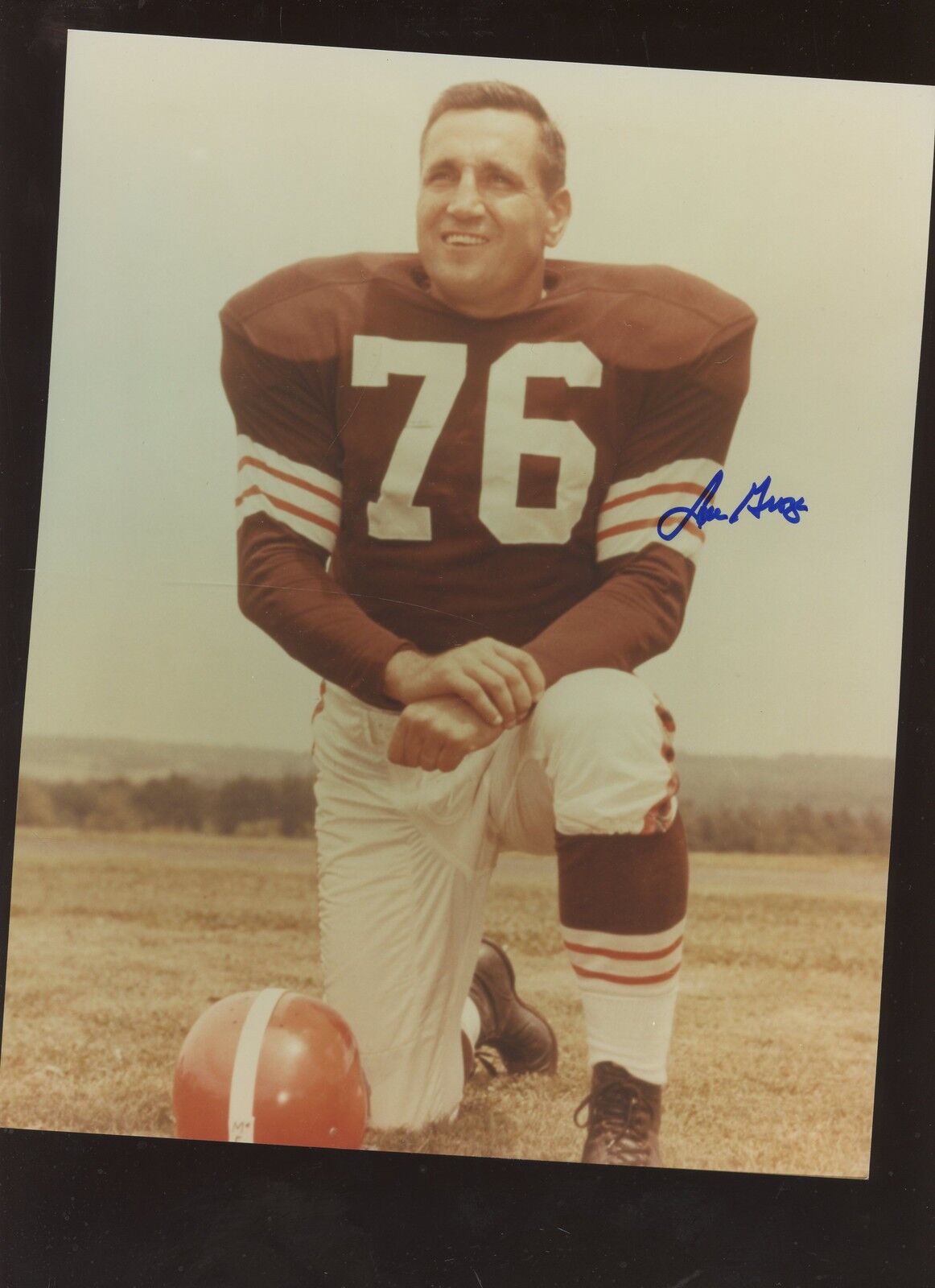 Lou Groza Autographed 8 X 10 Photo Hologram