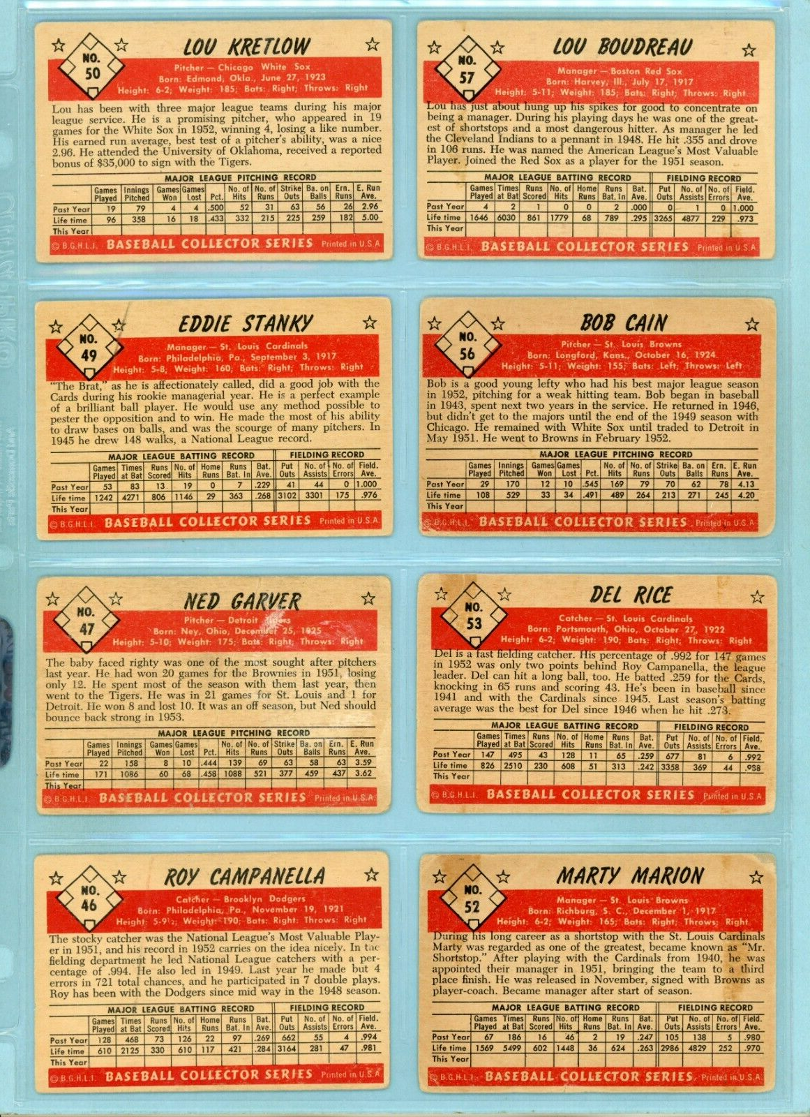 1953 Bowman Color Starter Set Lot of 107 Different Baseball Cards Low Grade