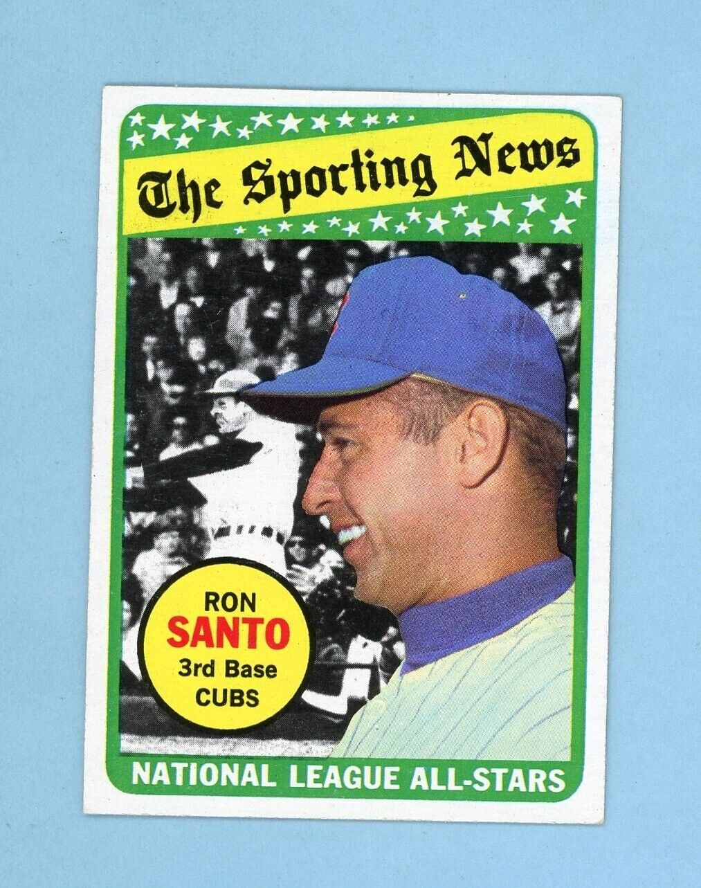 1969 Topps #420 Ron Santo All-Star Chicago Cubs Baseball Card Ex/Mt