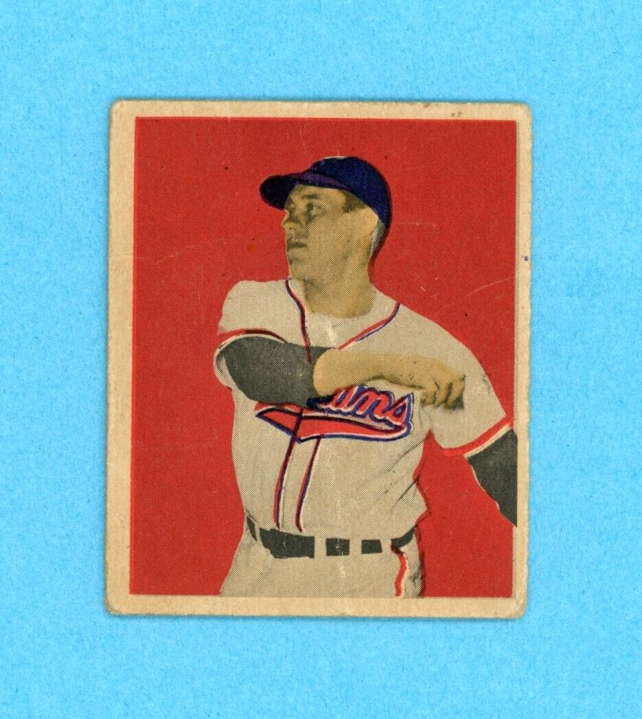 1949 Bowman #27 Bob Feller Cleveland Indians Baseball Card VG few wrks