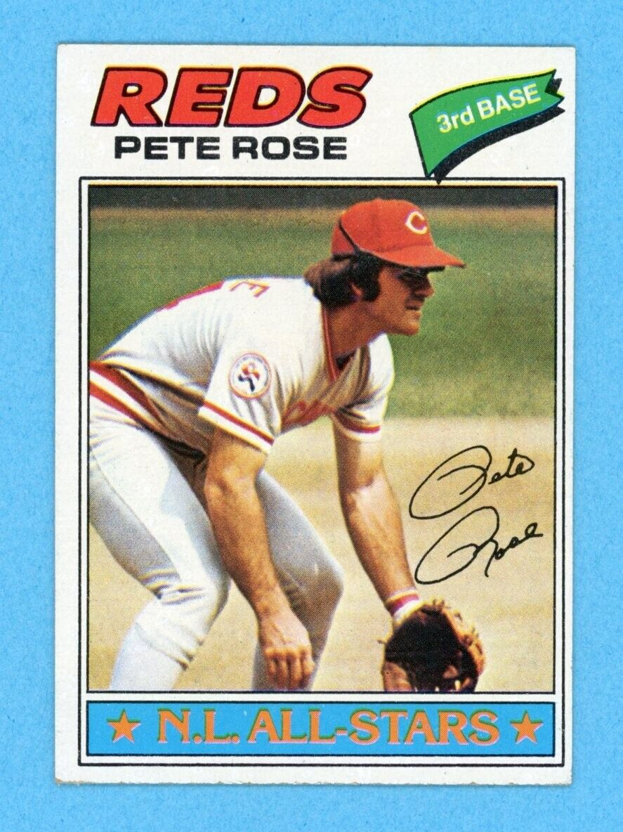 1977 Topps #450 Pete Rose Cincinnati Reds Baseball Card EX++