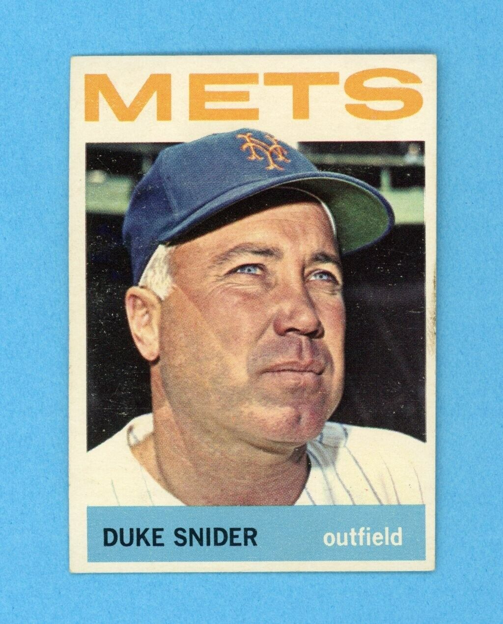 1964 Topps #155 Duke Snider New York Mets Baseball Card EX+ prt isu ls