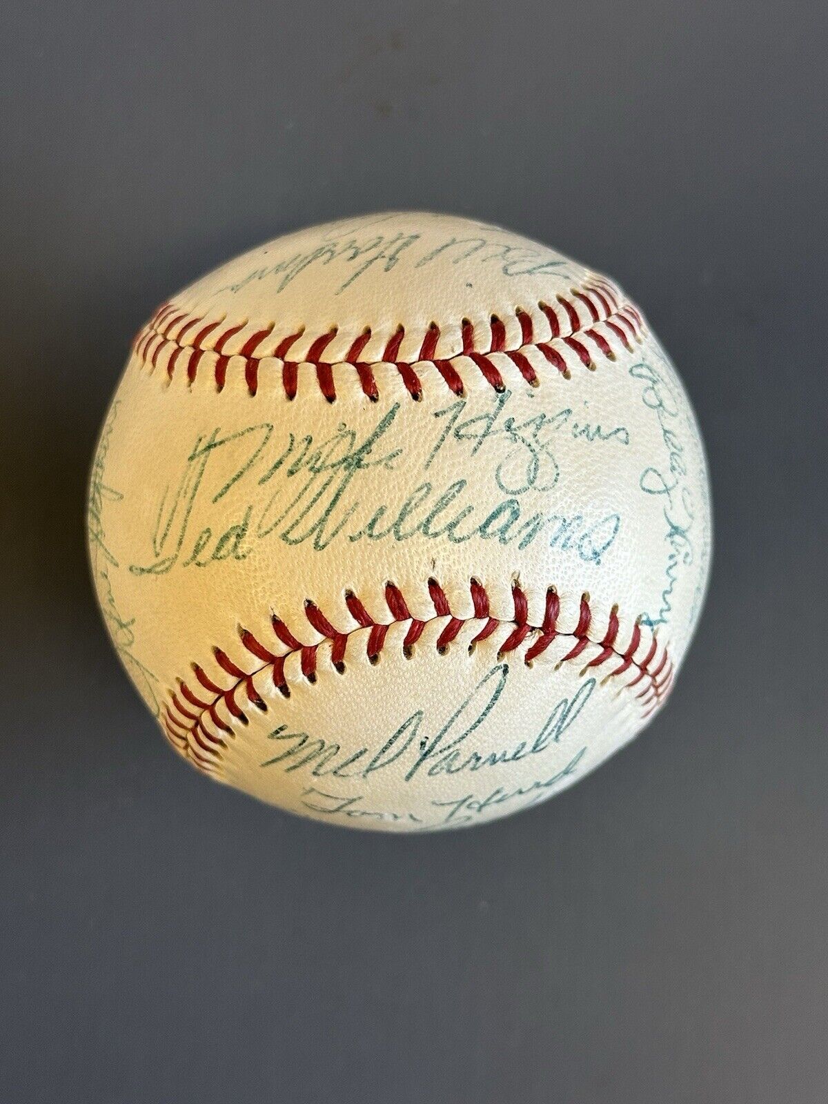 1955 Boston Red Sox Team Signed Official AL Baseball 20 sig w/ Ted Williams - NM