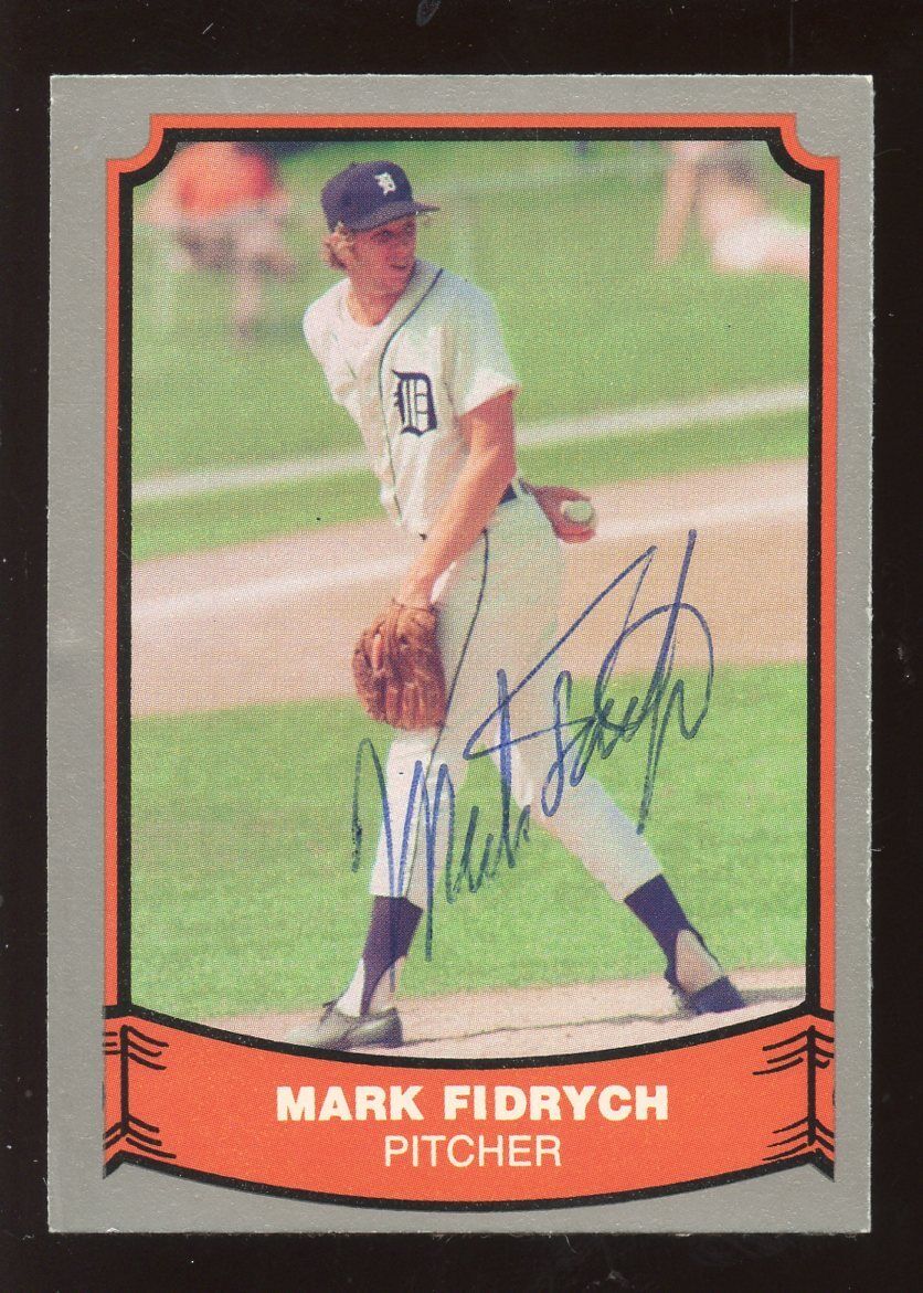 1988 Pacific Baseball Card Mark Fidrych Autographed NRMT Hologram