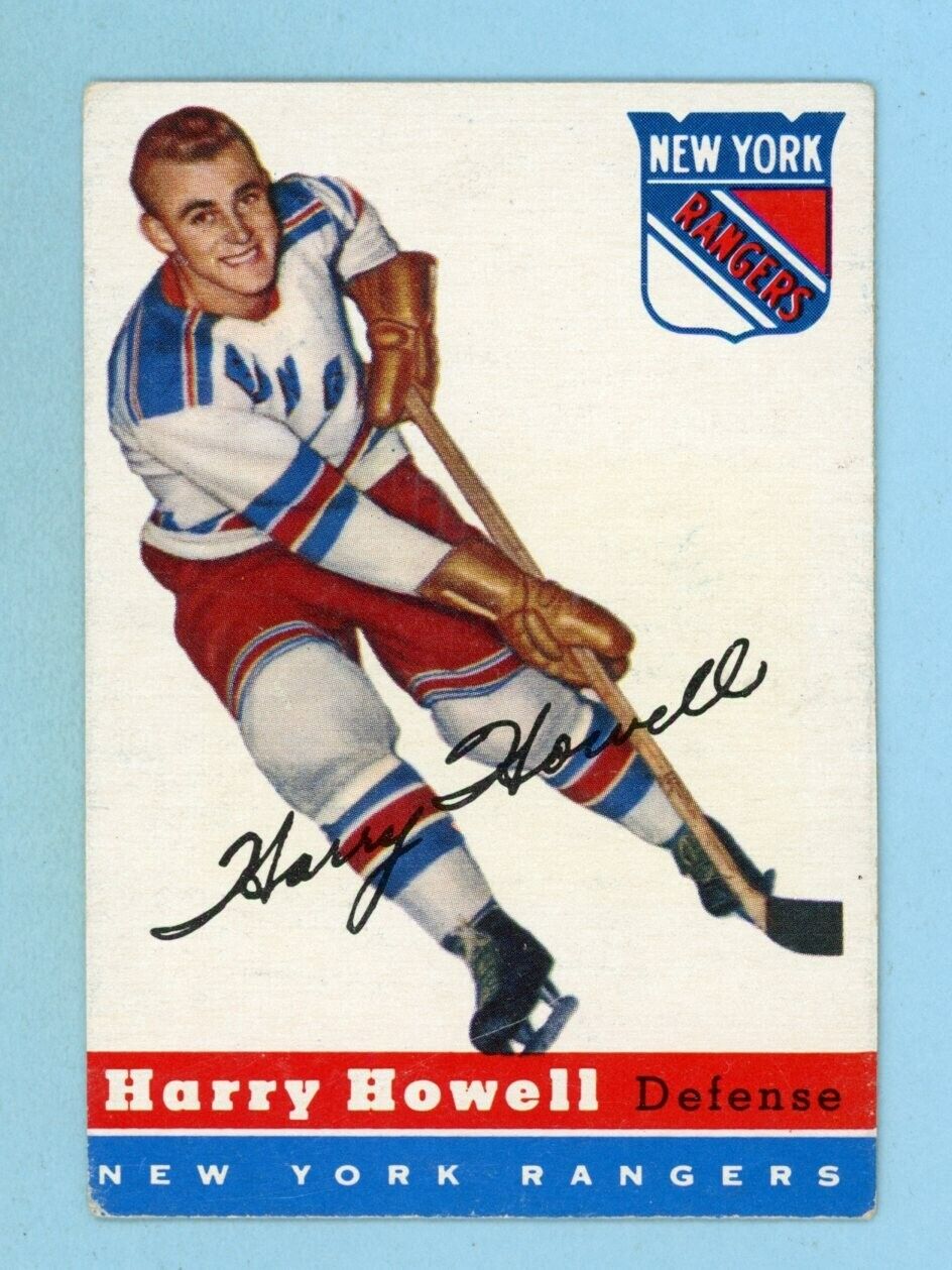 1954-55 Topps #3 Harry Howell New York Rangers Hockey Card Vg/Ex