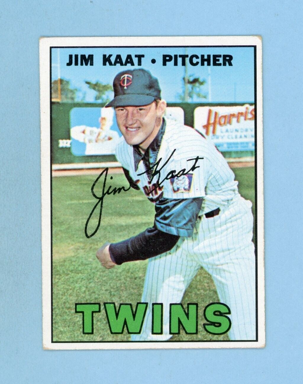 1967 Topps #300 Jim Kaat Minnesota Twins Baseball Card Vg/Ex