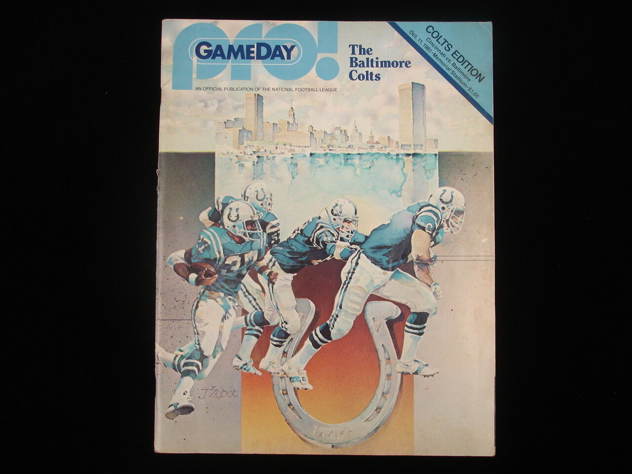 October 11, 1981 Cincinnati Bengals @ Baltimore Colts Program