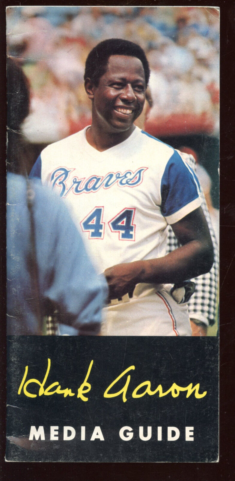 1974 Hank Aaron Press Radio TV Media Guide VGEX