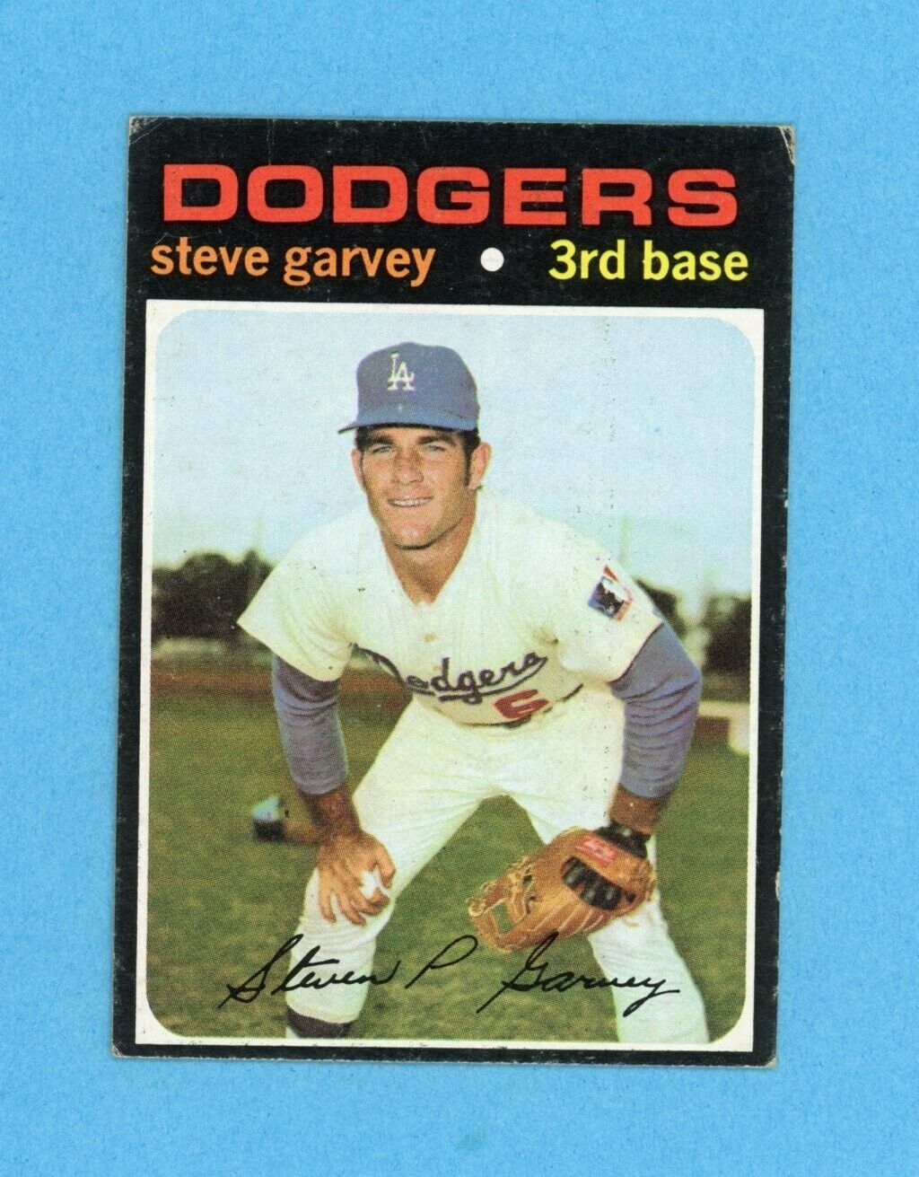 1971 Topps #341 Steve Garvey Los Angeles Dodgers Rookie Baseball Card Vg/Vg+ wrk