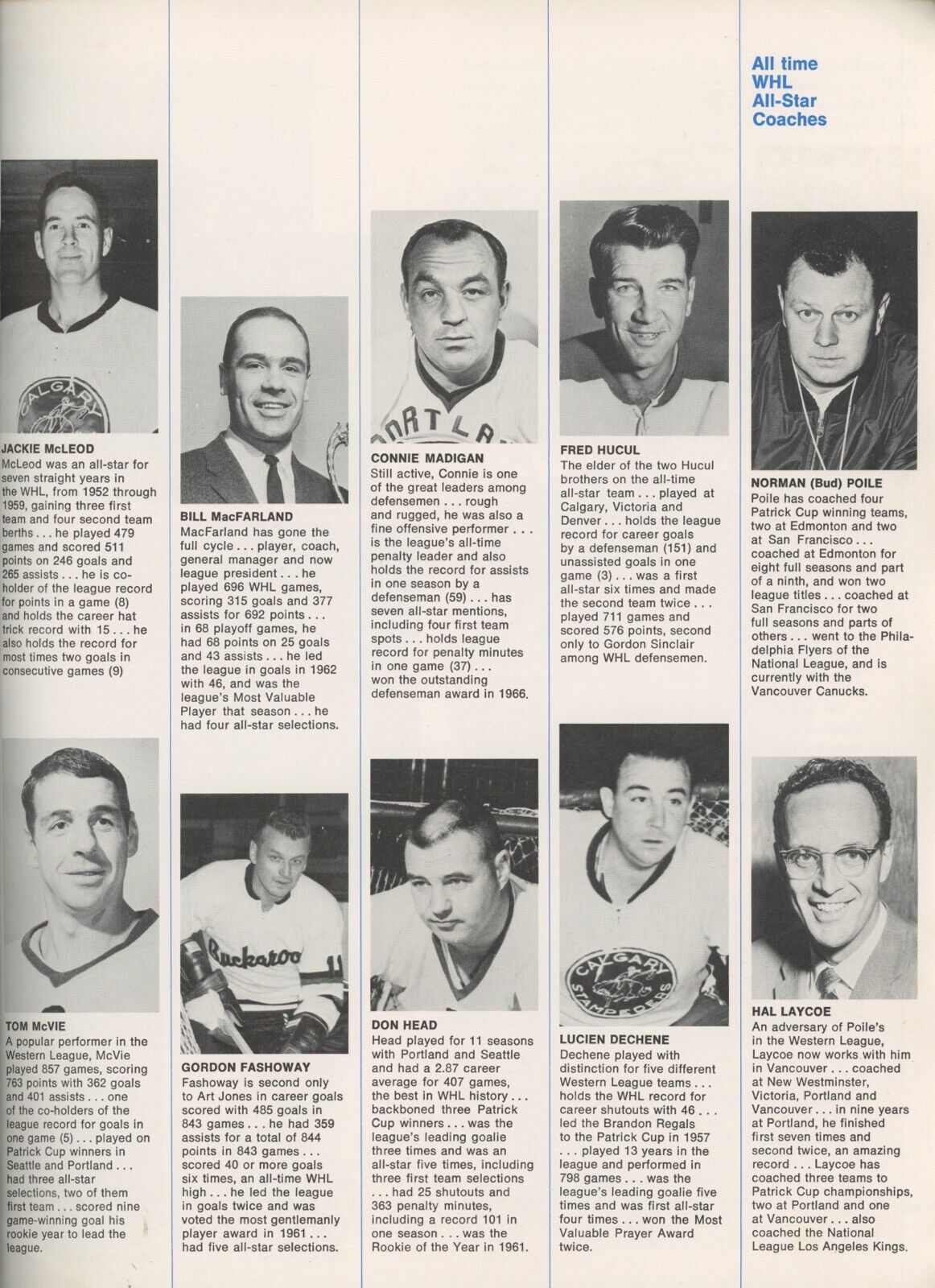 1972 "Icemen" A History of the Western Hockey League