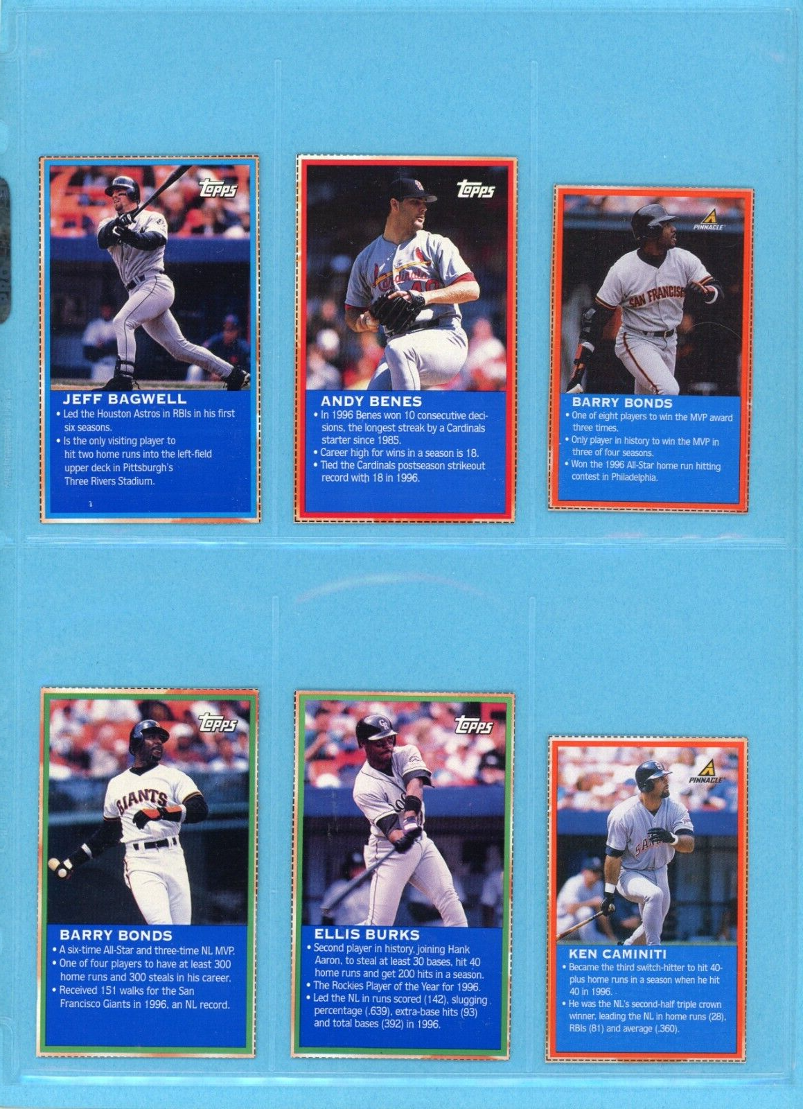 1997 Wheaties All-Star Complete Set of 30 Baseball Cards NM black lines