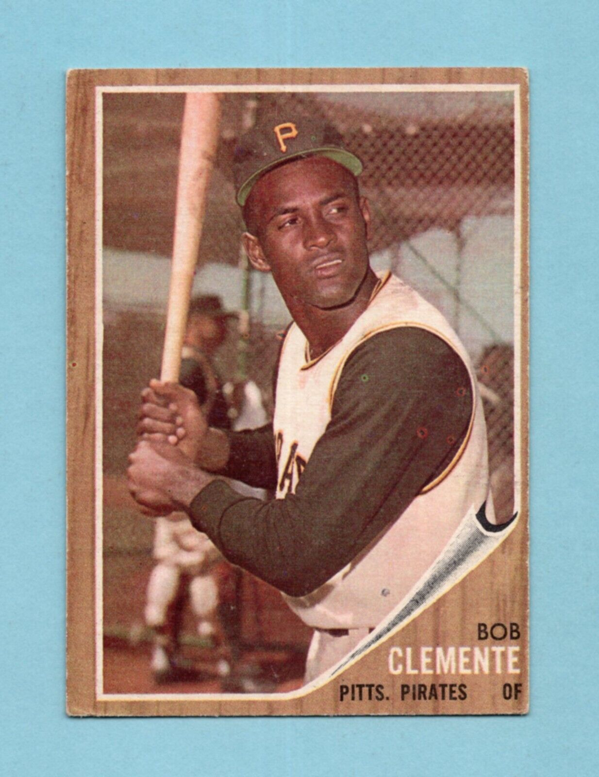 1962 Topps #10 Roberto Clemente Pittsburgh Pirates Baseball Card Vg/Ex