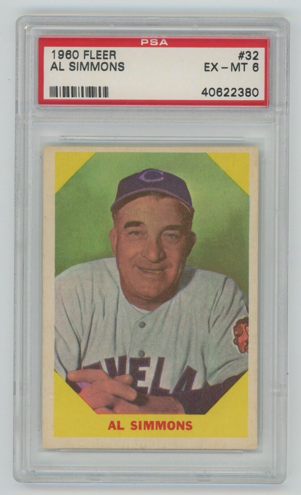 Al Simmons 1960 Fleer #32 • PSA 6 EX-MT