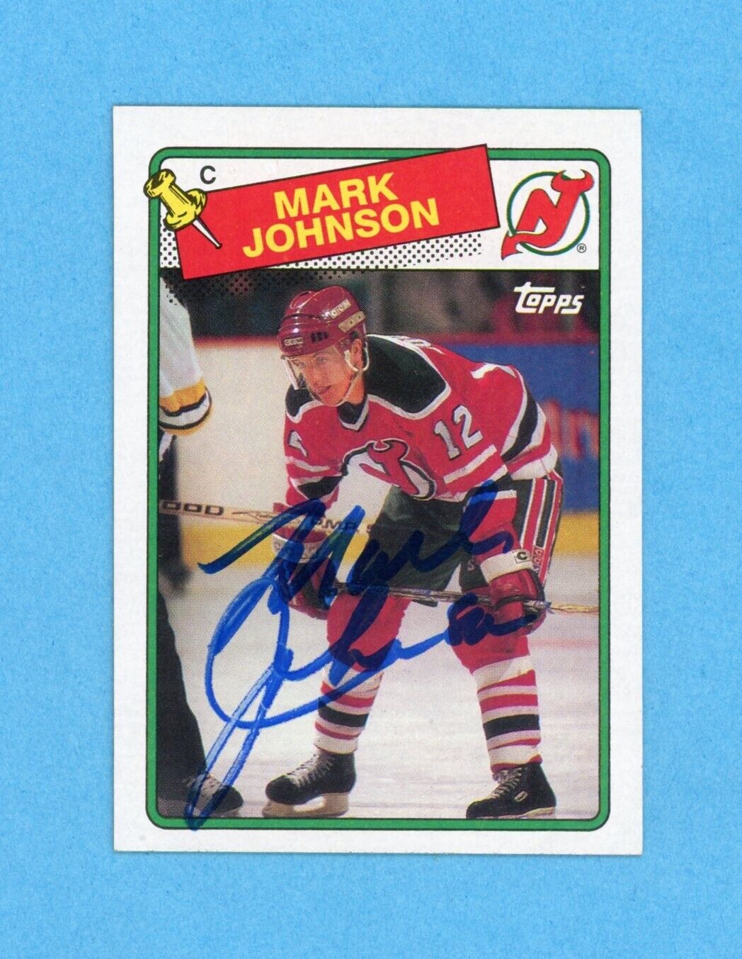 Mark Johnson Signed 1988 Topps Card #45 • Auto w B&E Hologram