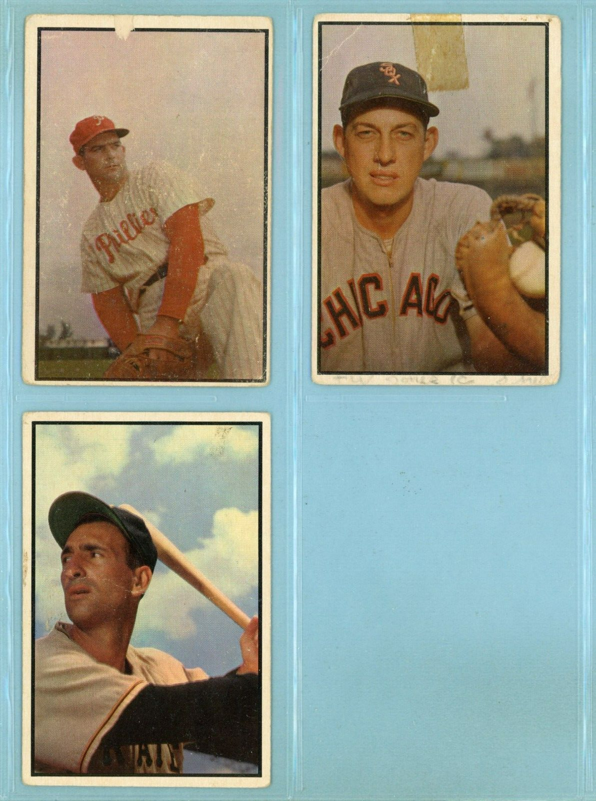 1953 Bowman Color Starter Set Lot of 107 Different Baseball Cards Low Grade