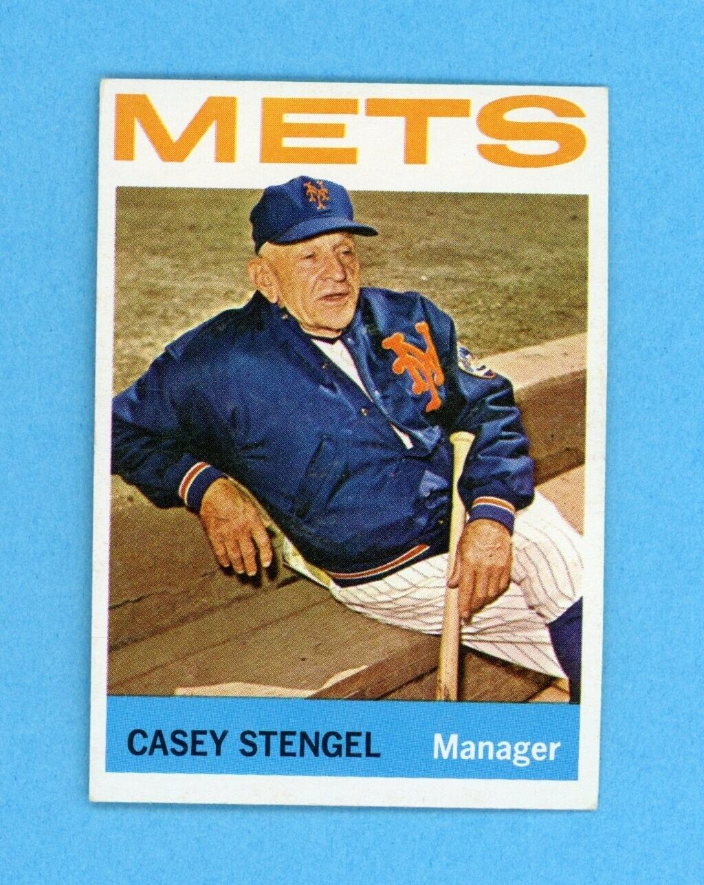 1964 Topps #324 Casey Stengel New York Mets Baseball Card EX