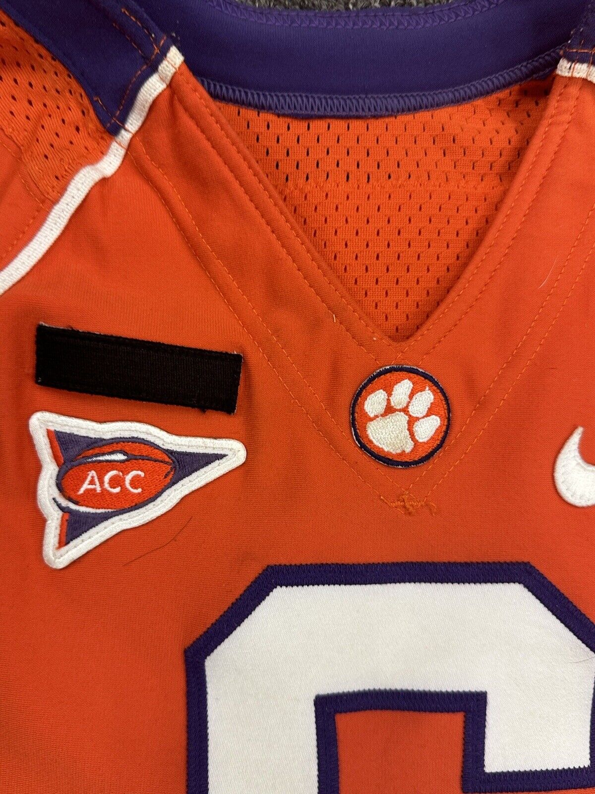 2006-09 Jacoby Ford Clemson Tigers GAME USED SIGNED Nike ACC Football Jersey #6