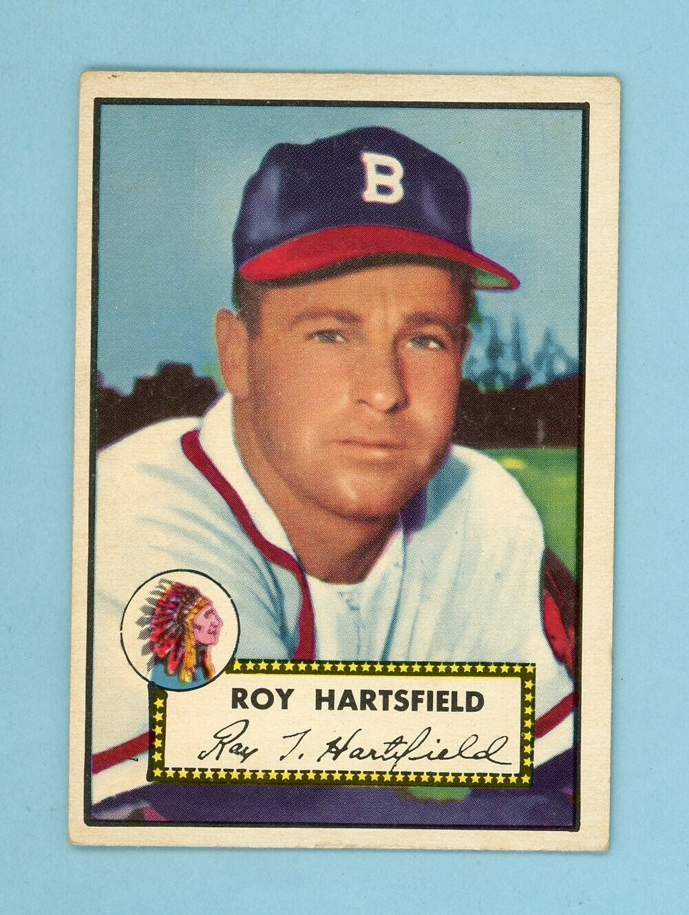 1952 Topps #264 Roy Hartsfield Boston Braves Baseball Card EX - EX+